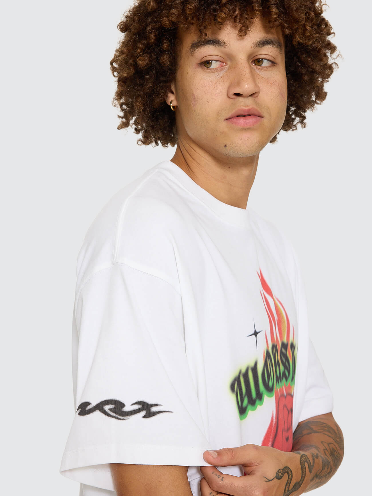Anderson Box Crop Tee - White XS