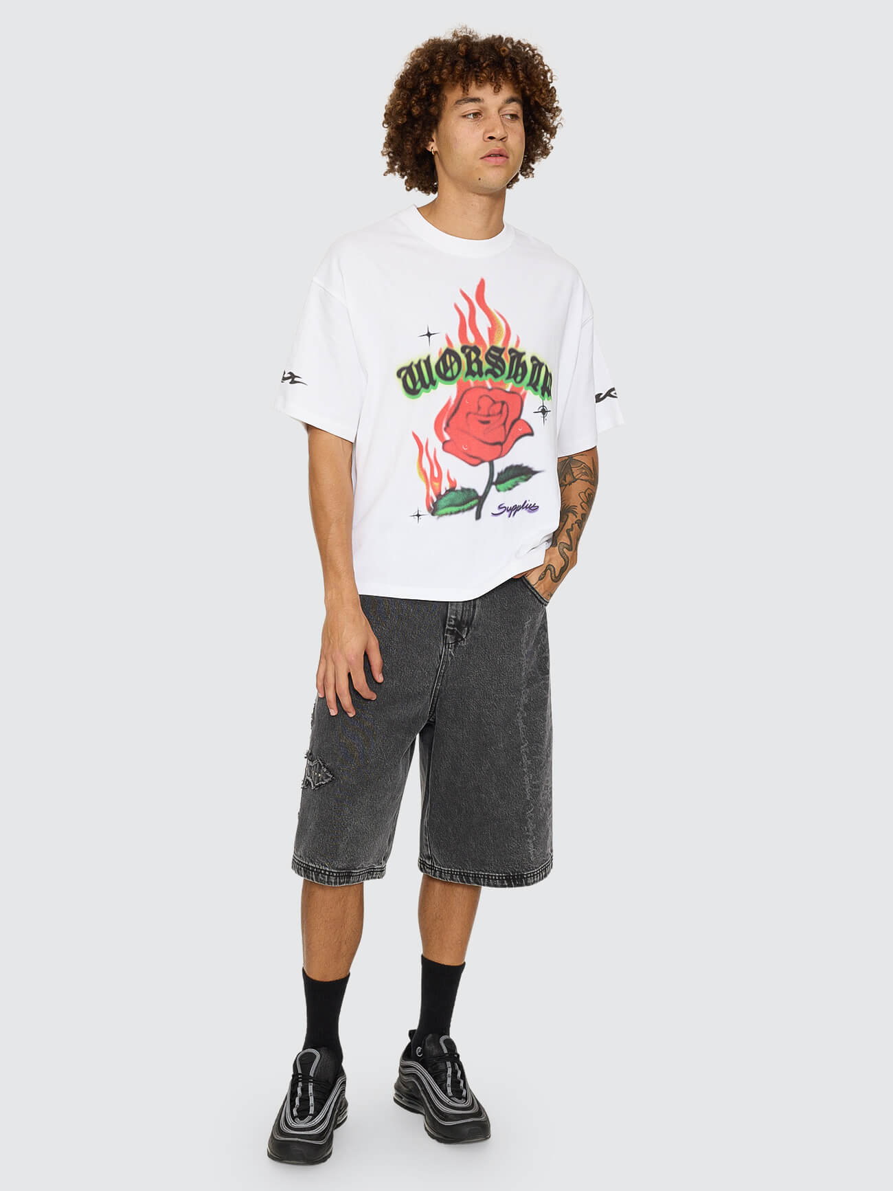 Anderson Box Crop Tee - White XS