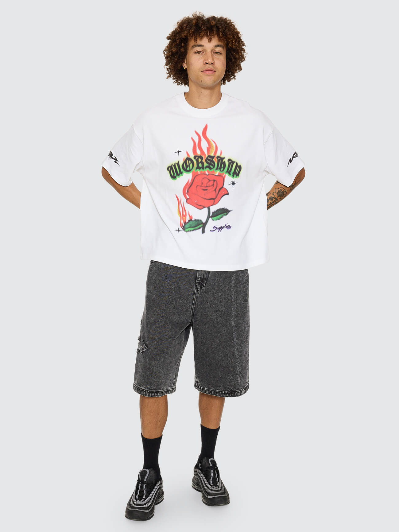 Anderson Box Crop Tee - White XS