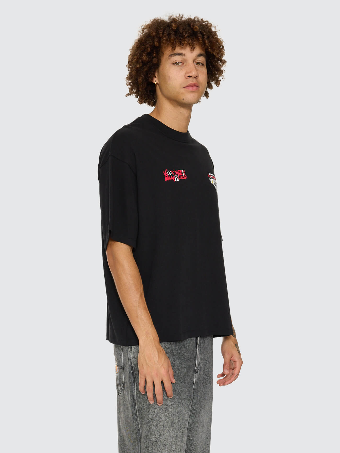 Fusion Box Crop Tee - Black XS