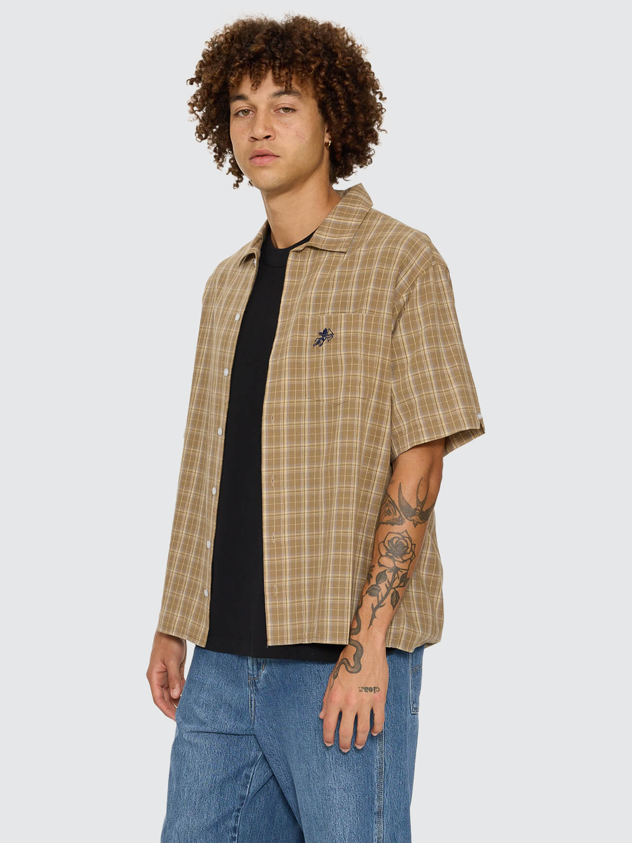 Cherub Short Sleeve Shirt - Tannin XS