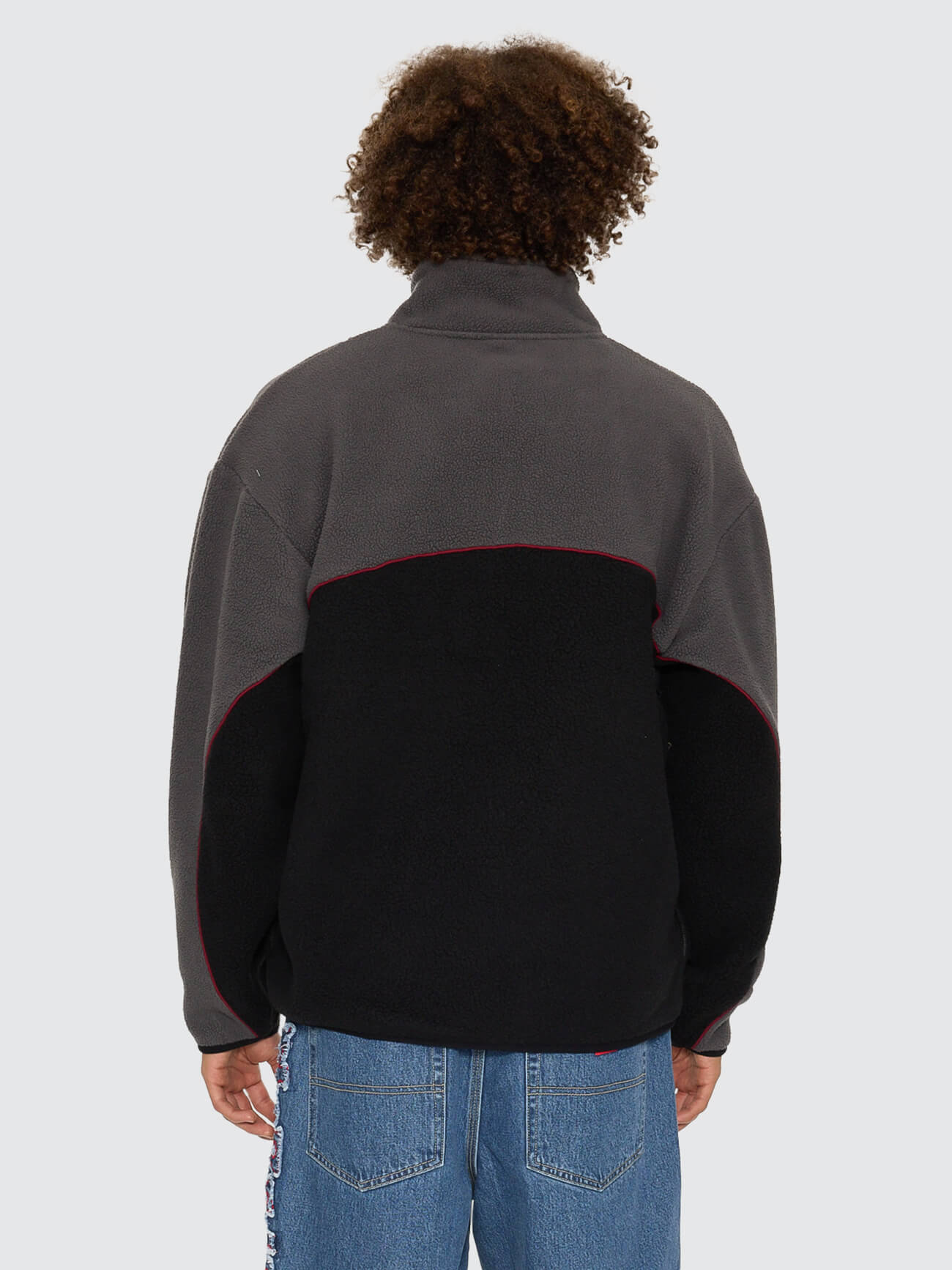 Wyldstyle Quarter Zip Sherpa Fleece - Black XS
