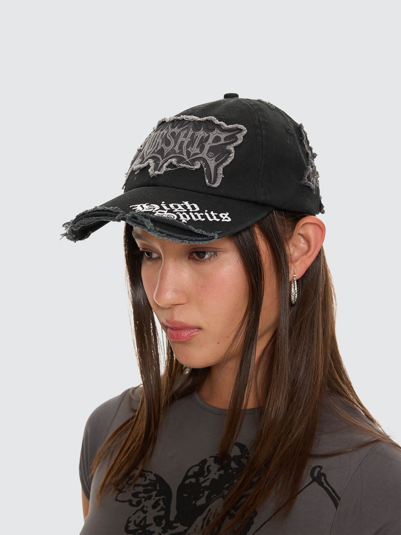 Manic 6 Panel Cap - Ember Black One Size