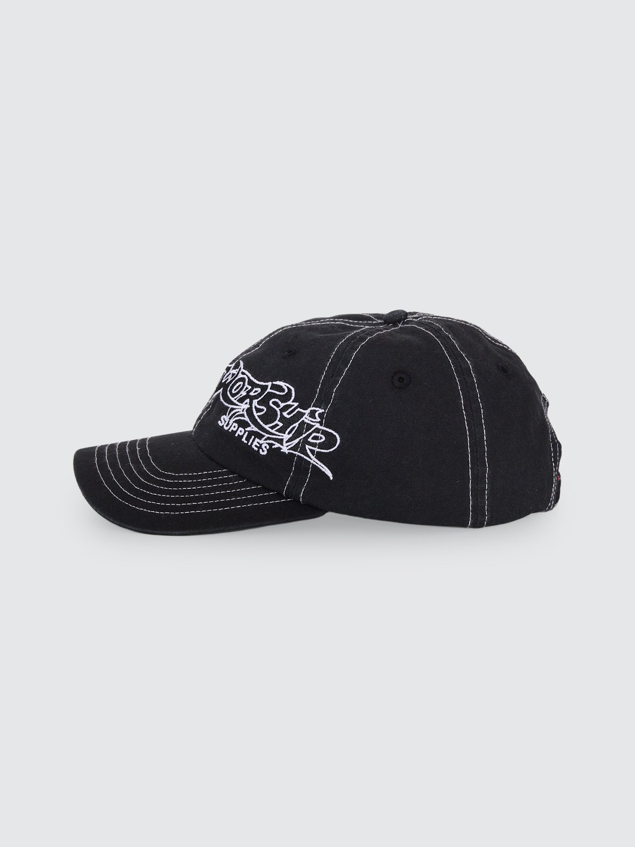 Spiker 6 Panel Cap - Washed Black