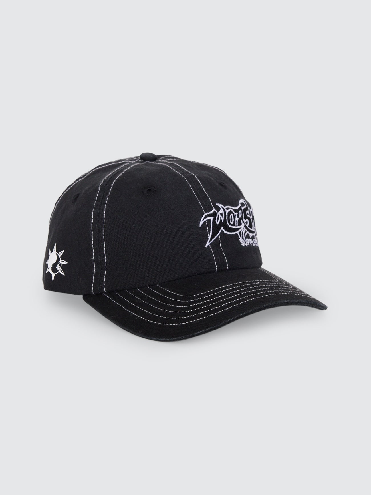 Spiker 6 Panel Cap - Washed Black