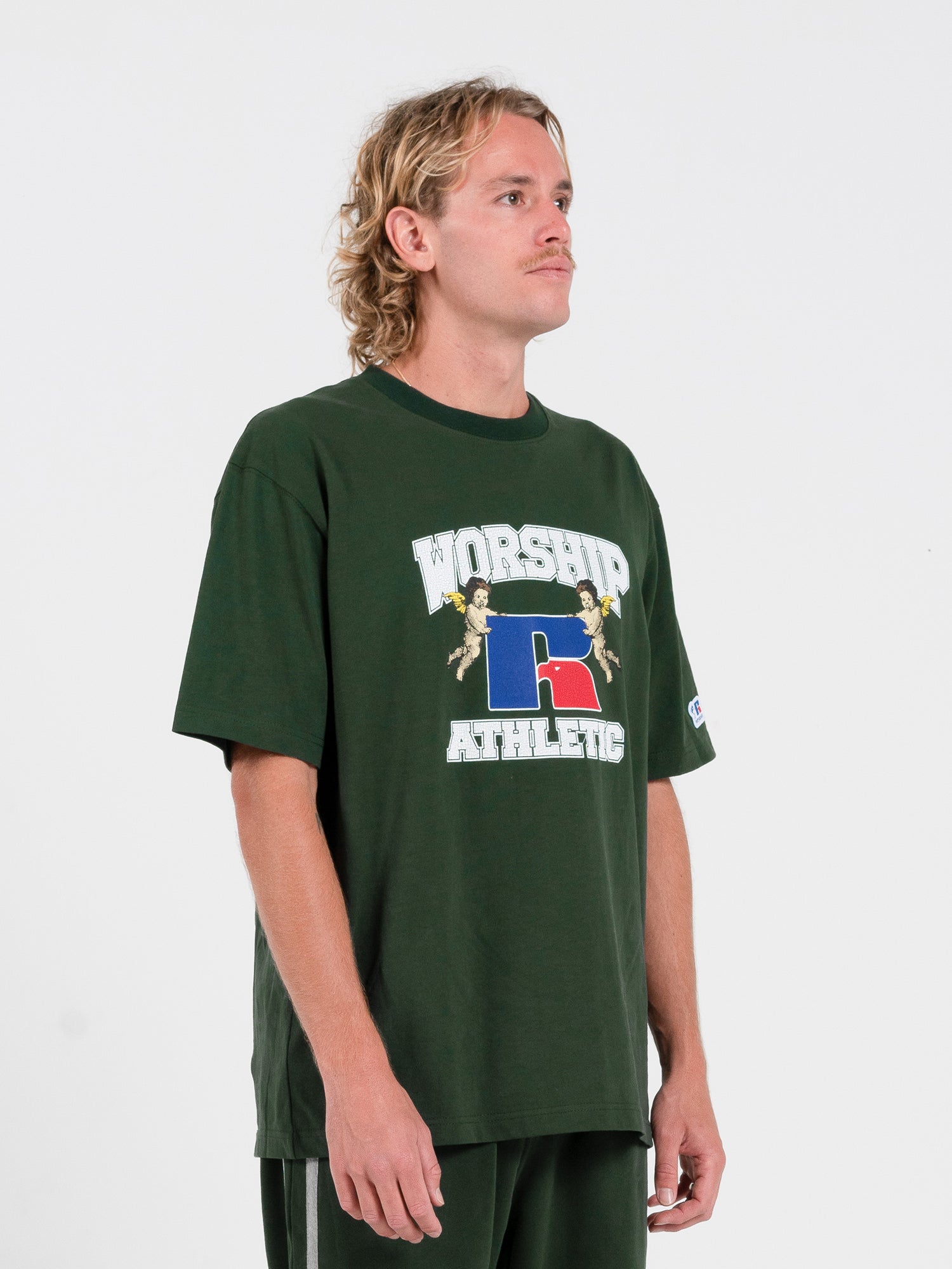 Groundskeepers Tee - Sycamore Green Vintage Washed