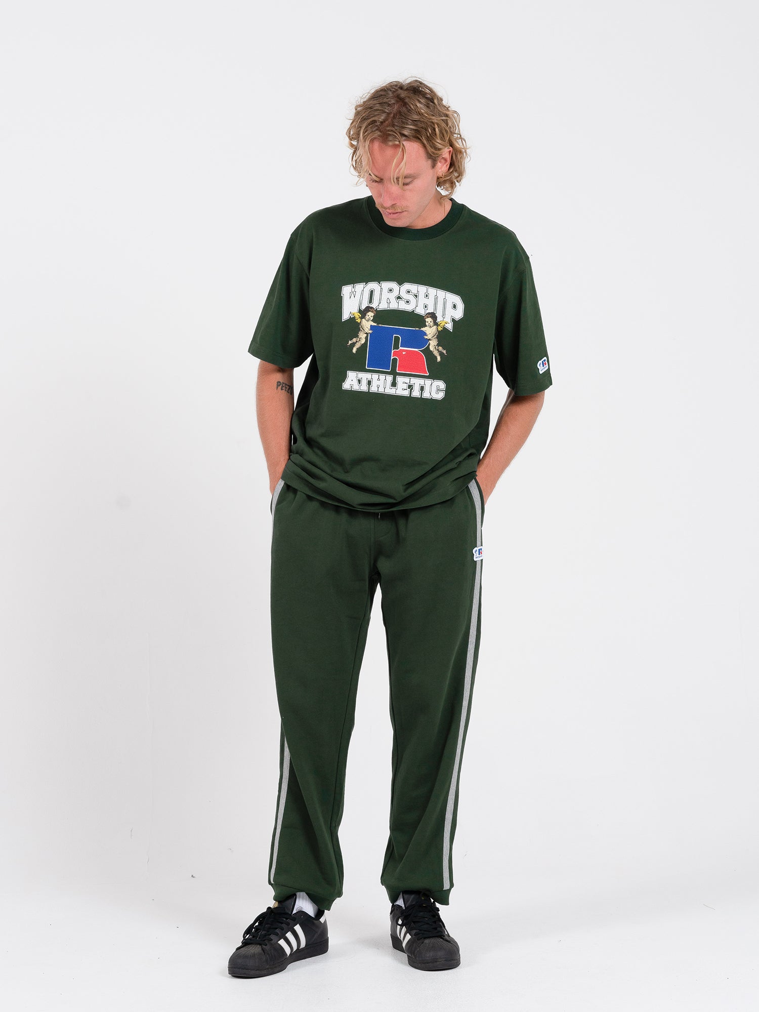Groundskeepers Tee - Sycamore Green Vintage Washed