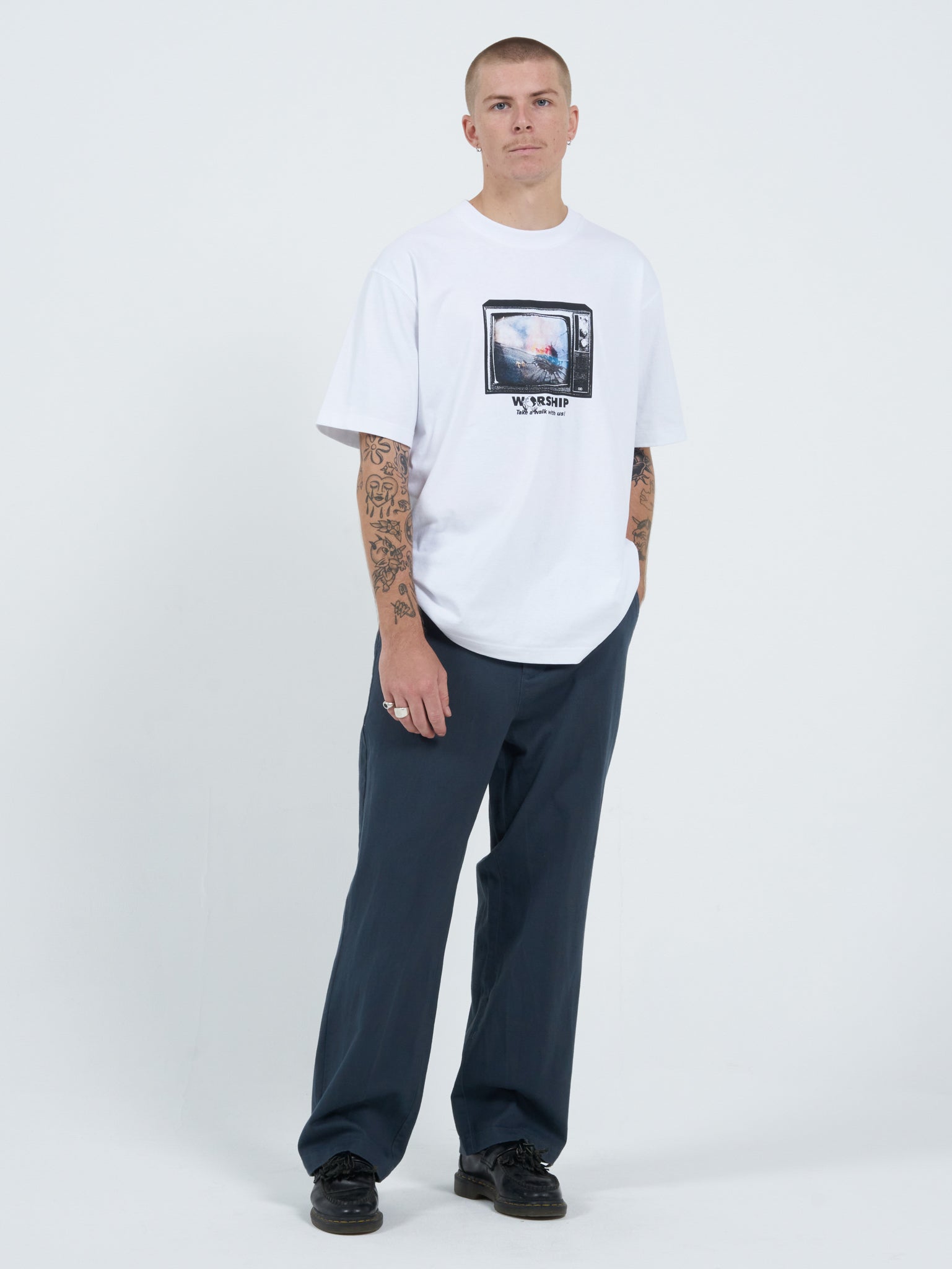 Square Eyes Tee - White