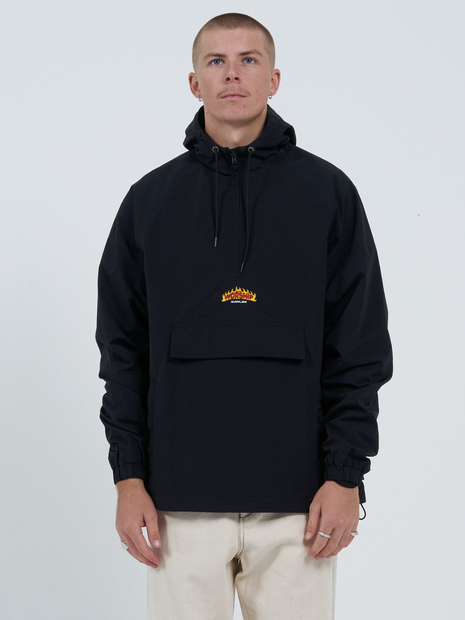 Rest Stop Anorak Jacket - Washed Black