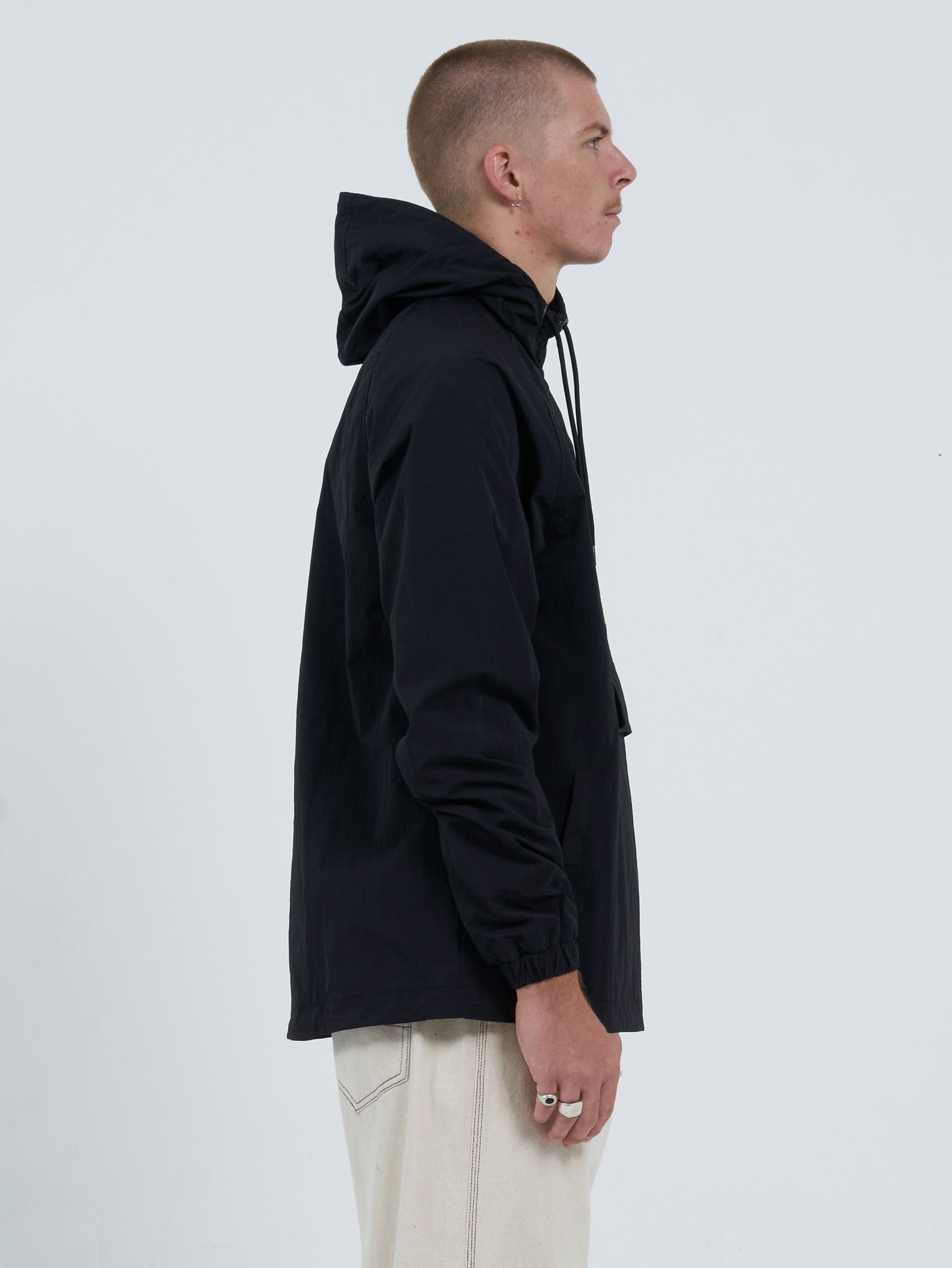 Rest Stop Anorak Jacket - Washed Black