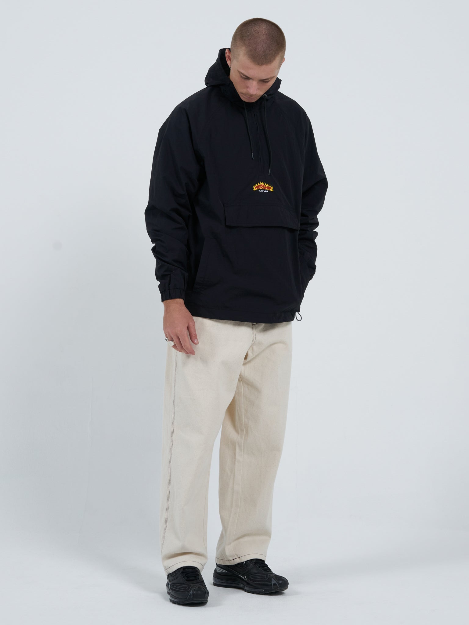 Rest Stop Anorak Jacket - Washed Black
