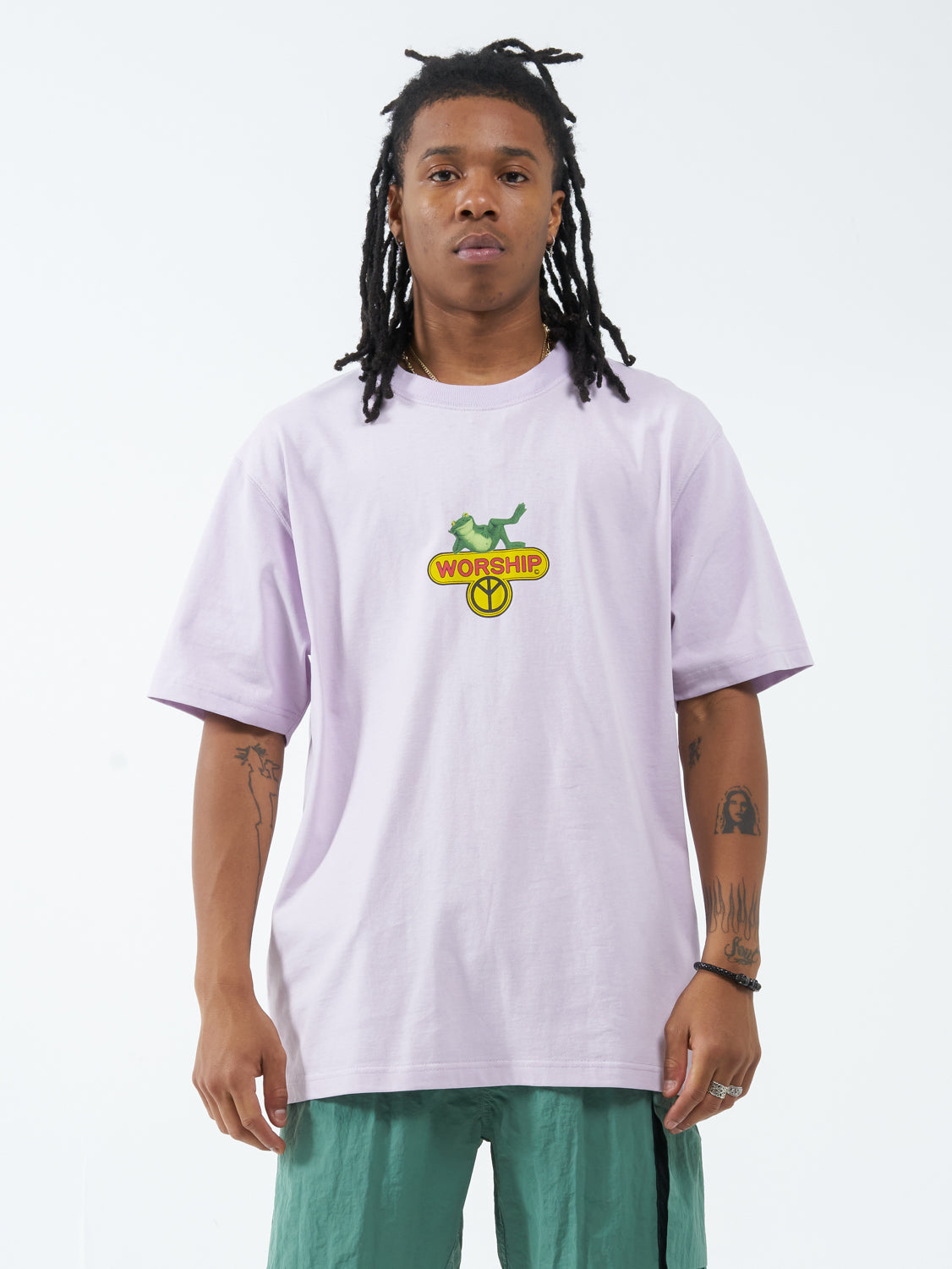 Stress Less Tee - Orchid Hush