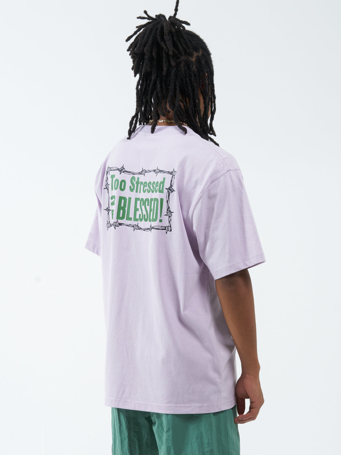 Stress Less Tee - Orchid Hush