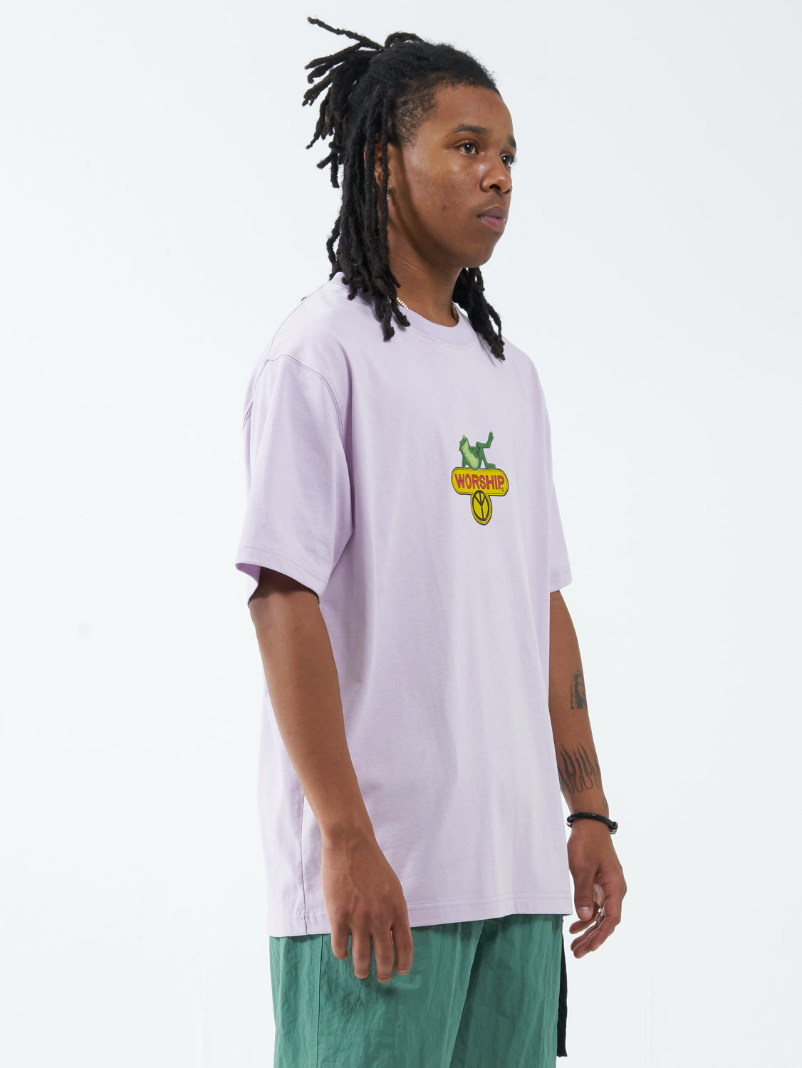 Stress Less Tee - Orchid Hush