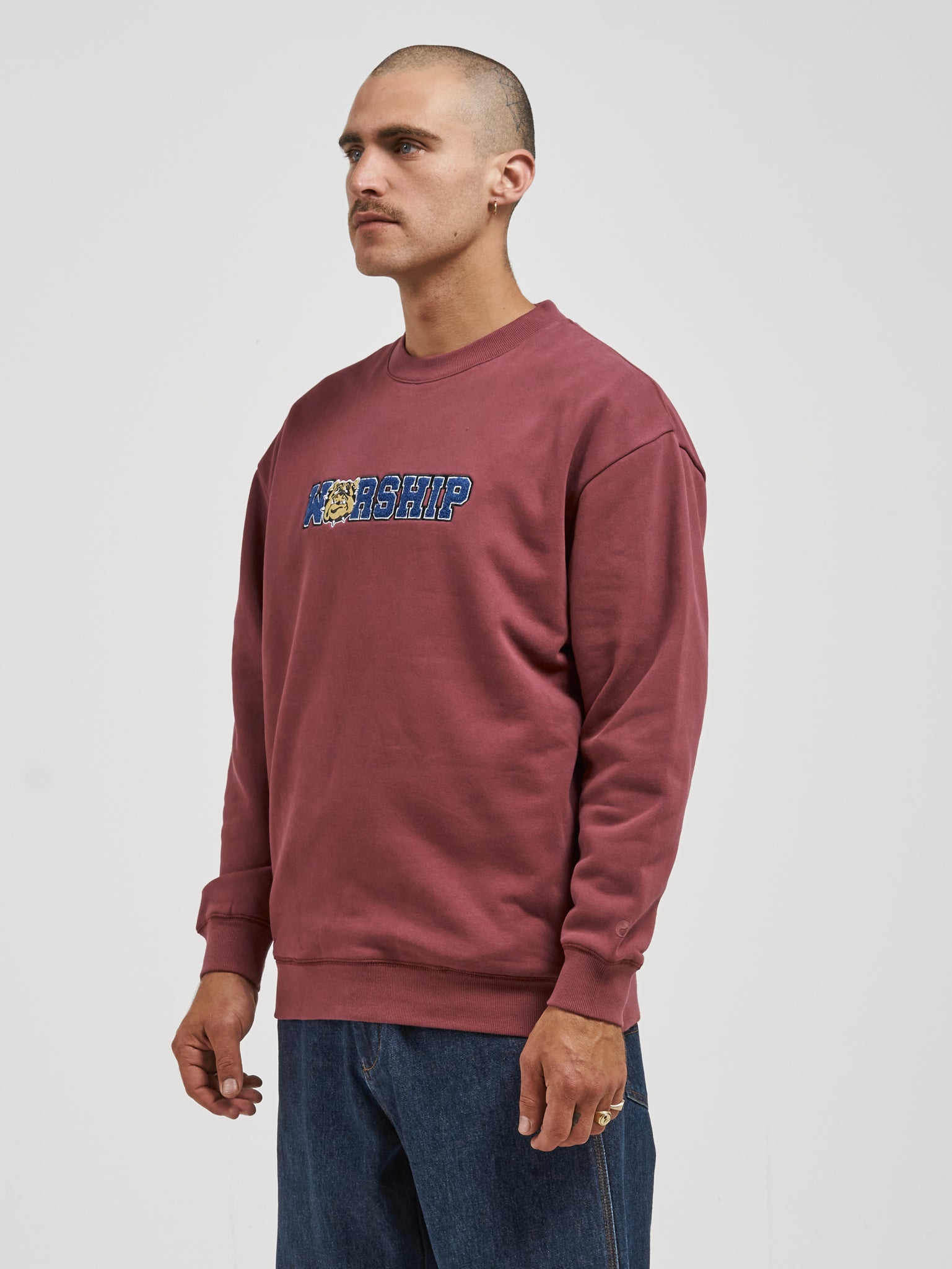 Dog Pound Crew Fleece - Wine