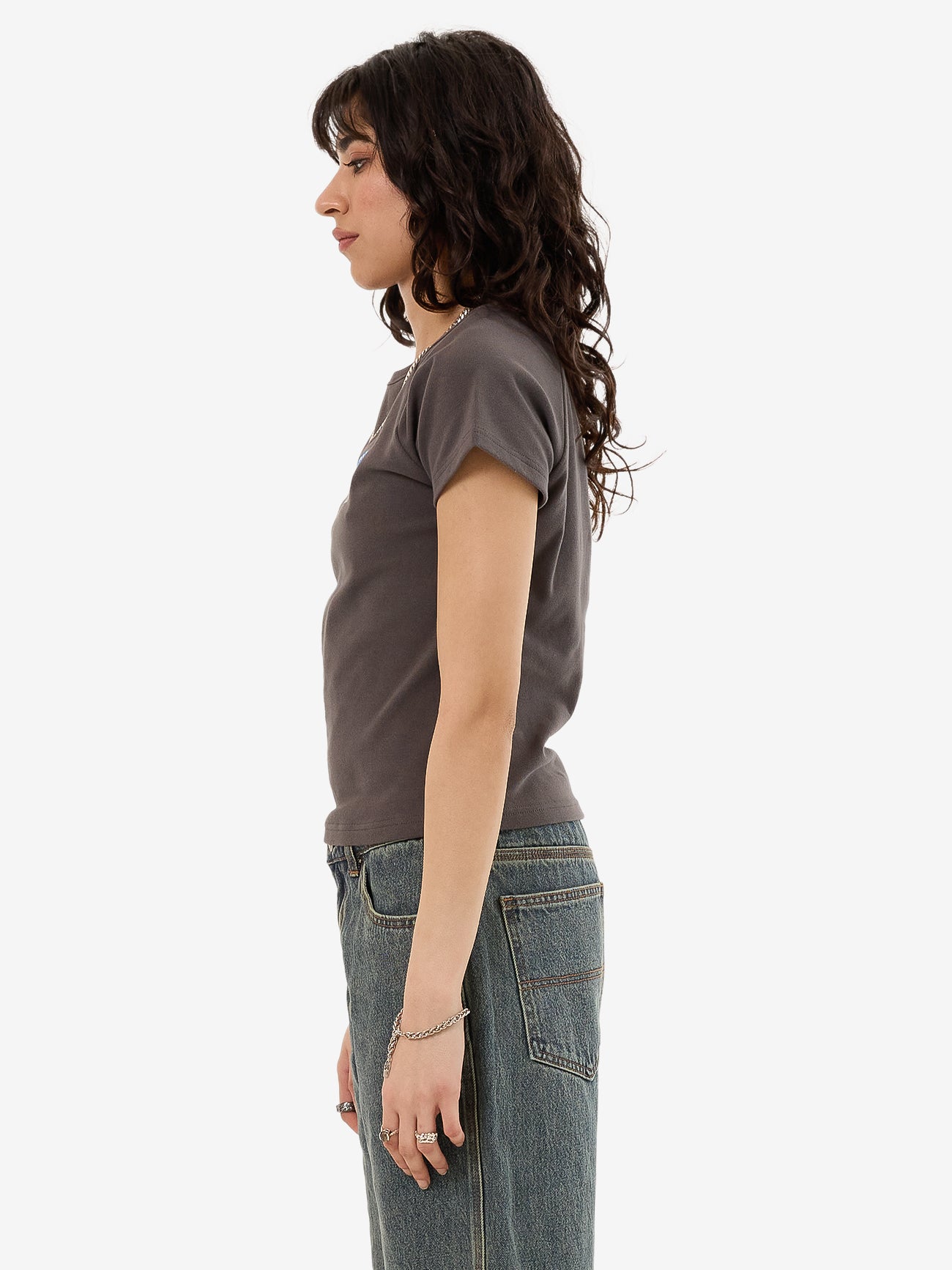 Be Cool Y2K Raglan Tee - Worn Black 4