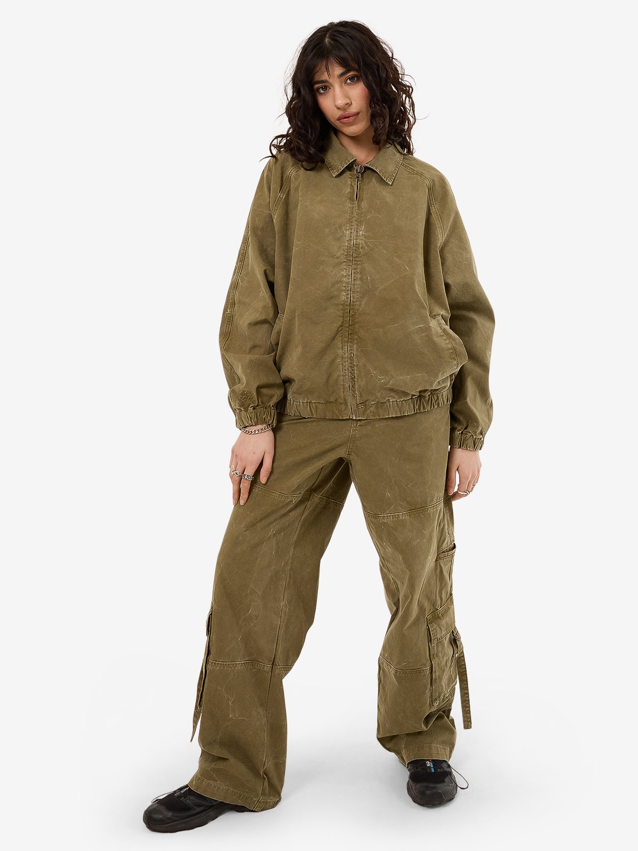 Drizzler Jacket - Khaki Oil Wash 4