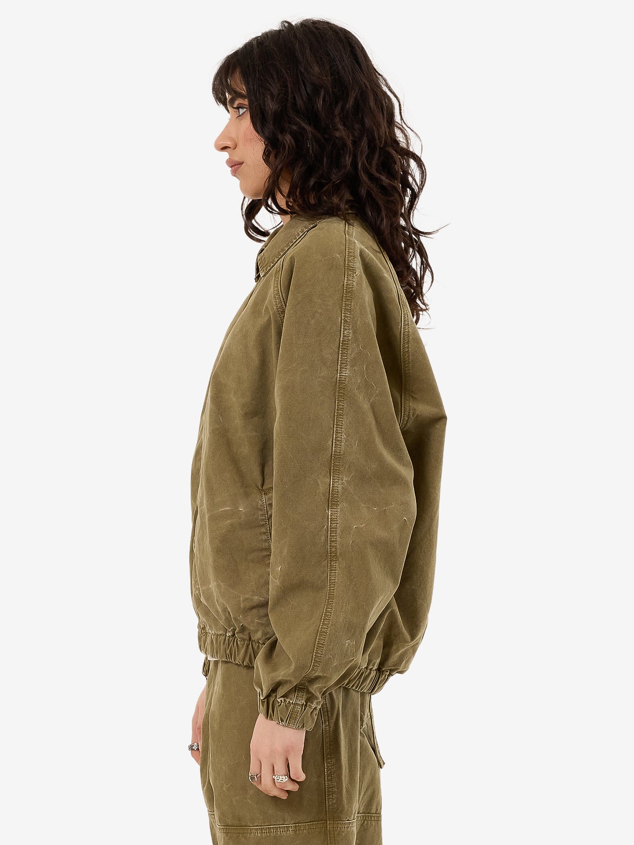 Drizzler Jacket - Khaki Oil Wash 4