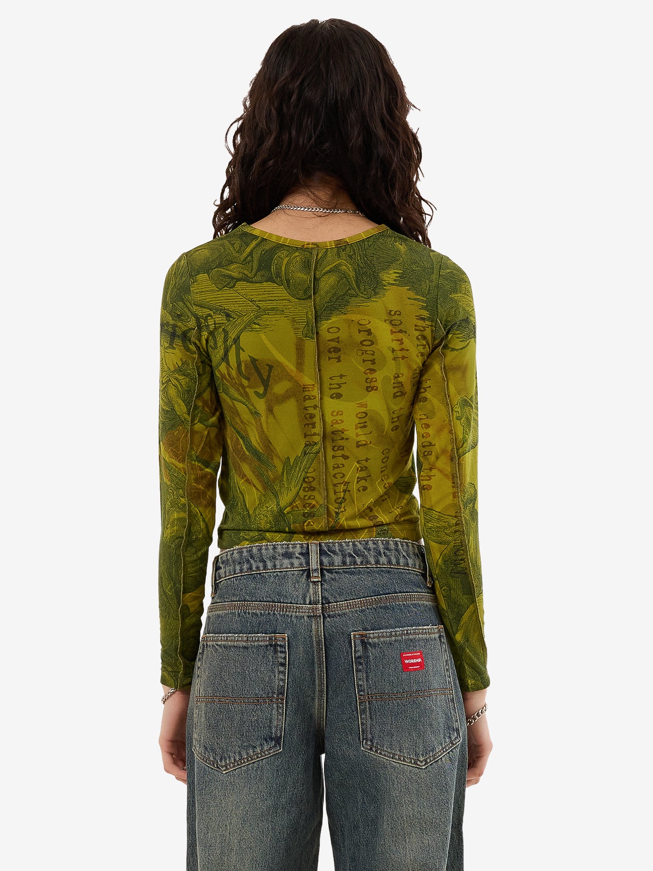 At Peace Long Sleeve Top - Guacamole 4