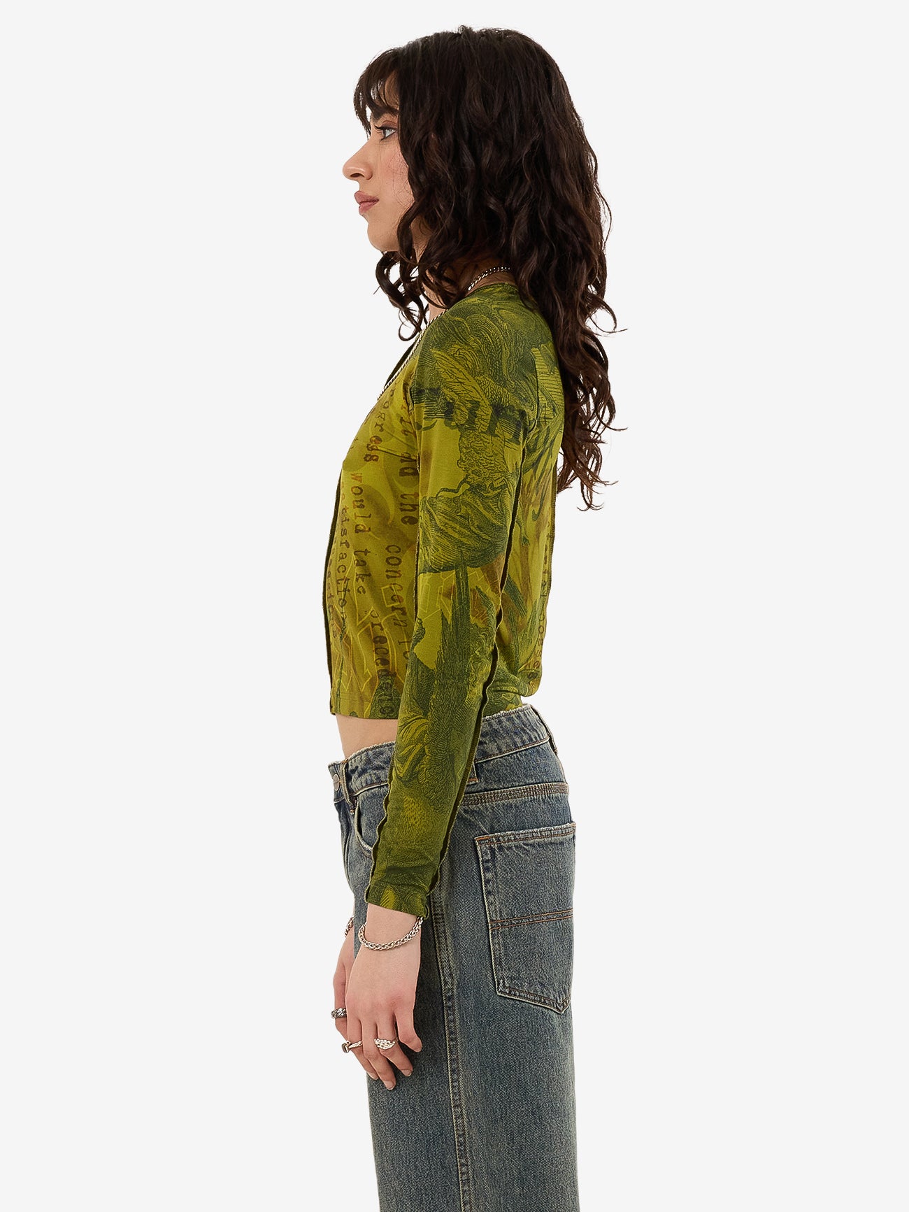 At Peace Long Sleeve Top - Guacamole 4
