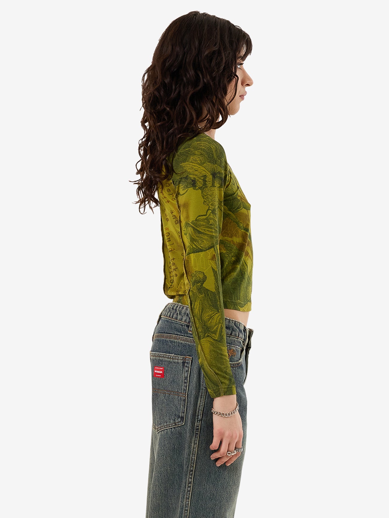 At Peace Long Sleeve Top - Guacamole 4