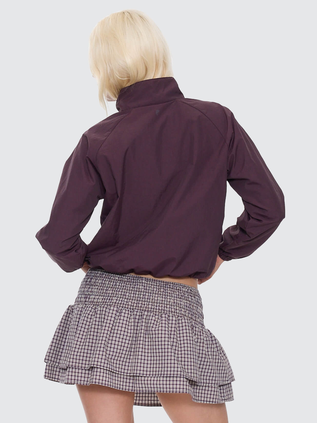 Cheek Parachute Jacket - Blackberry 4