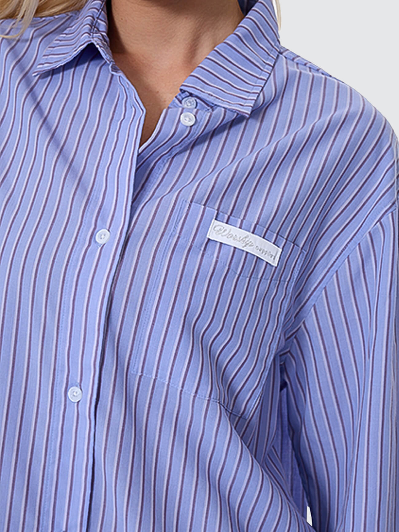 Coed Oversized Long Sleeve Shirt - Purple Haze 4