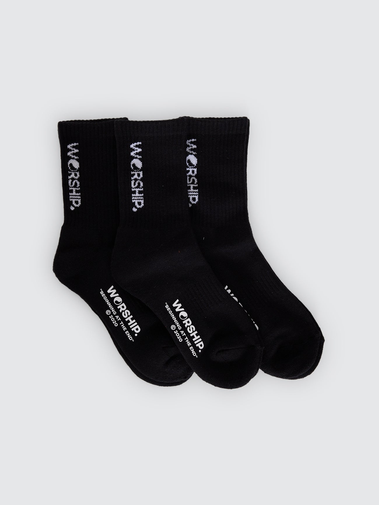 Womens Core Socks 3 Pack - Black