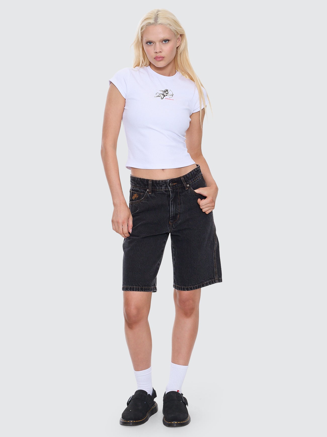 Sloucher Short - Black Rinse 4