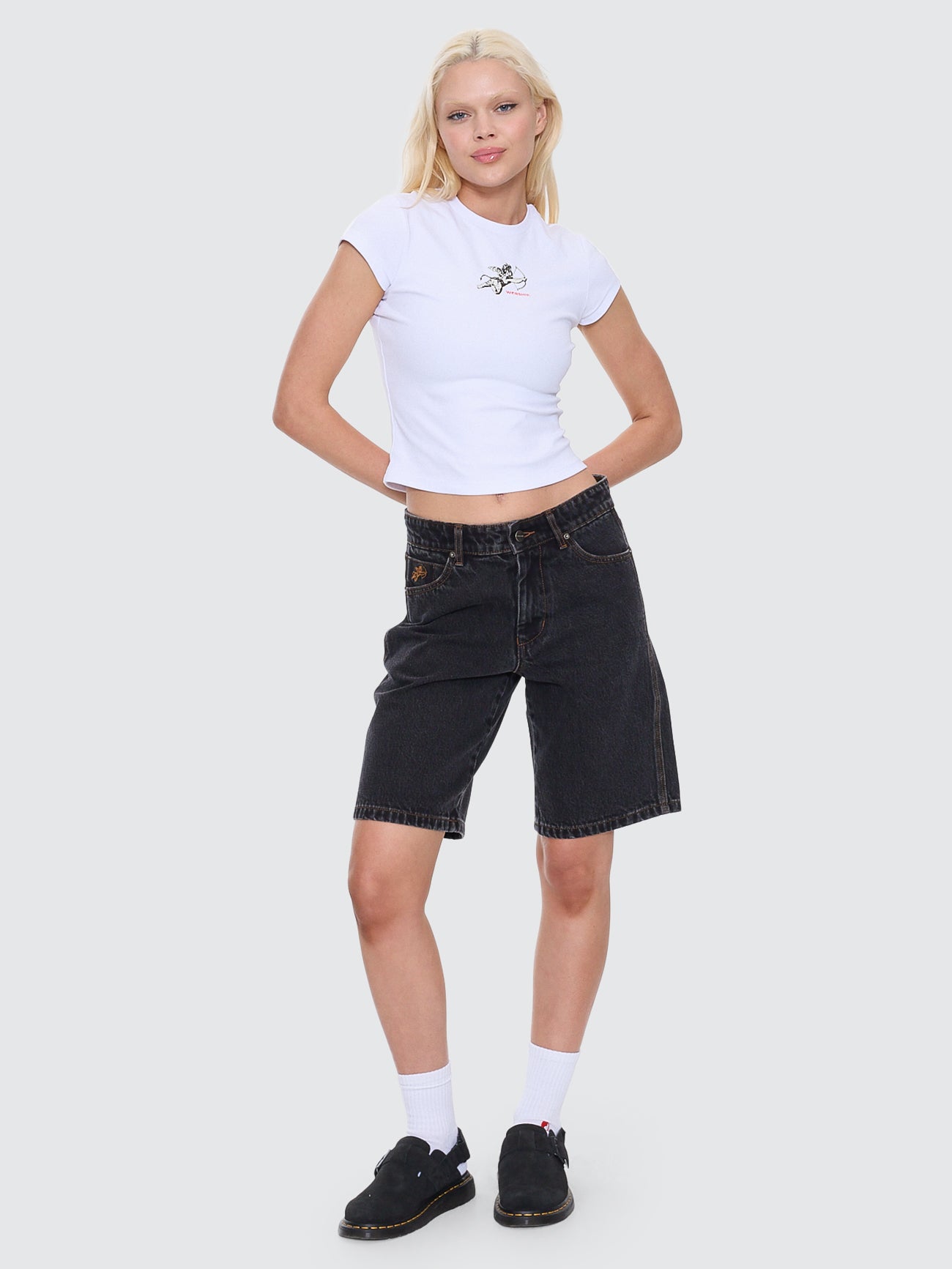 Sloucher Short - Black Rinse 4