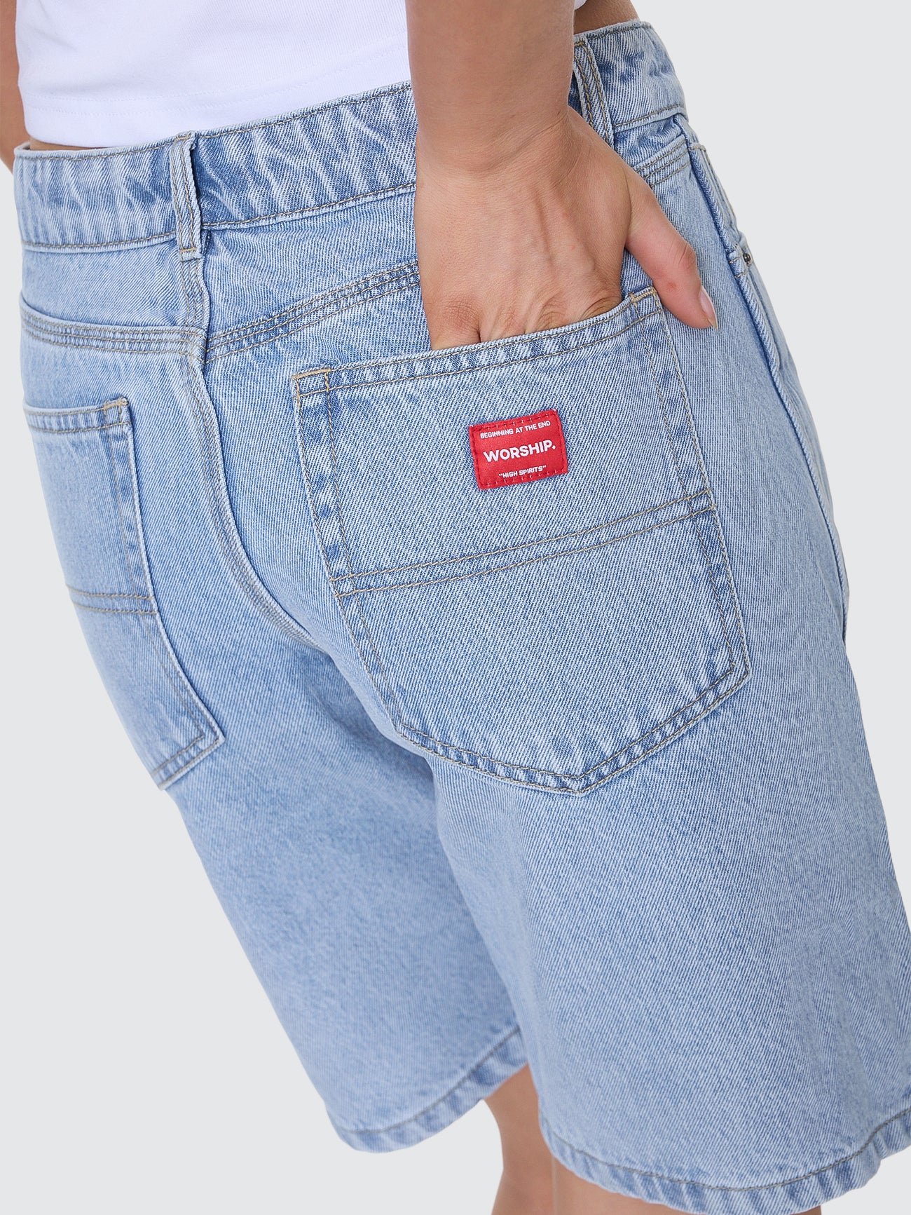 Sloucher Short - Worship Worn Blue 4