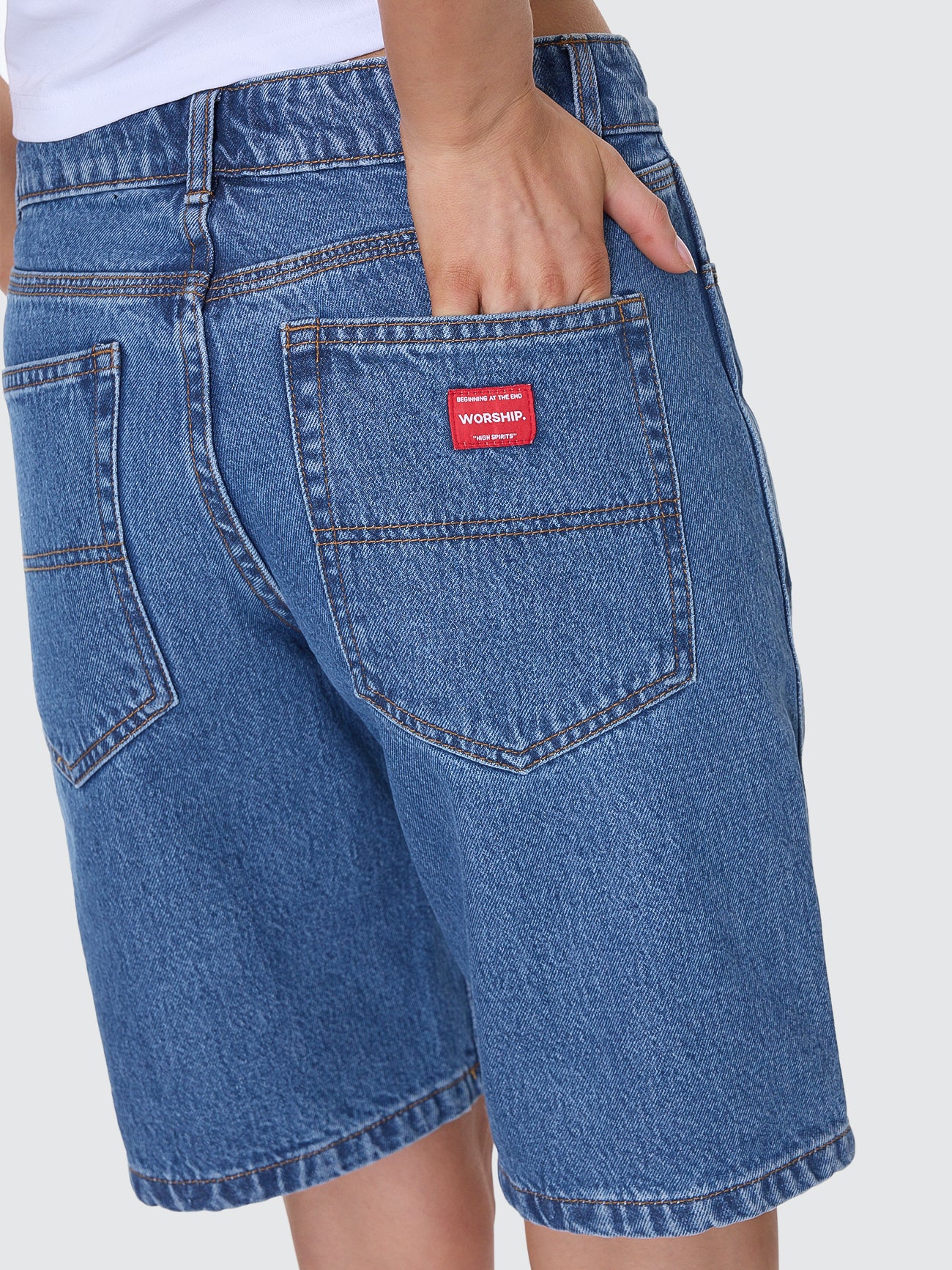 Sloucher Short - Sky High Blue