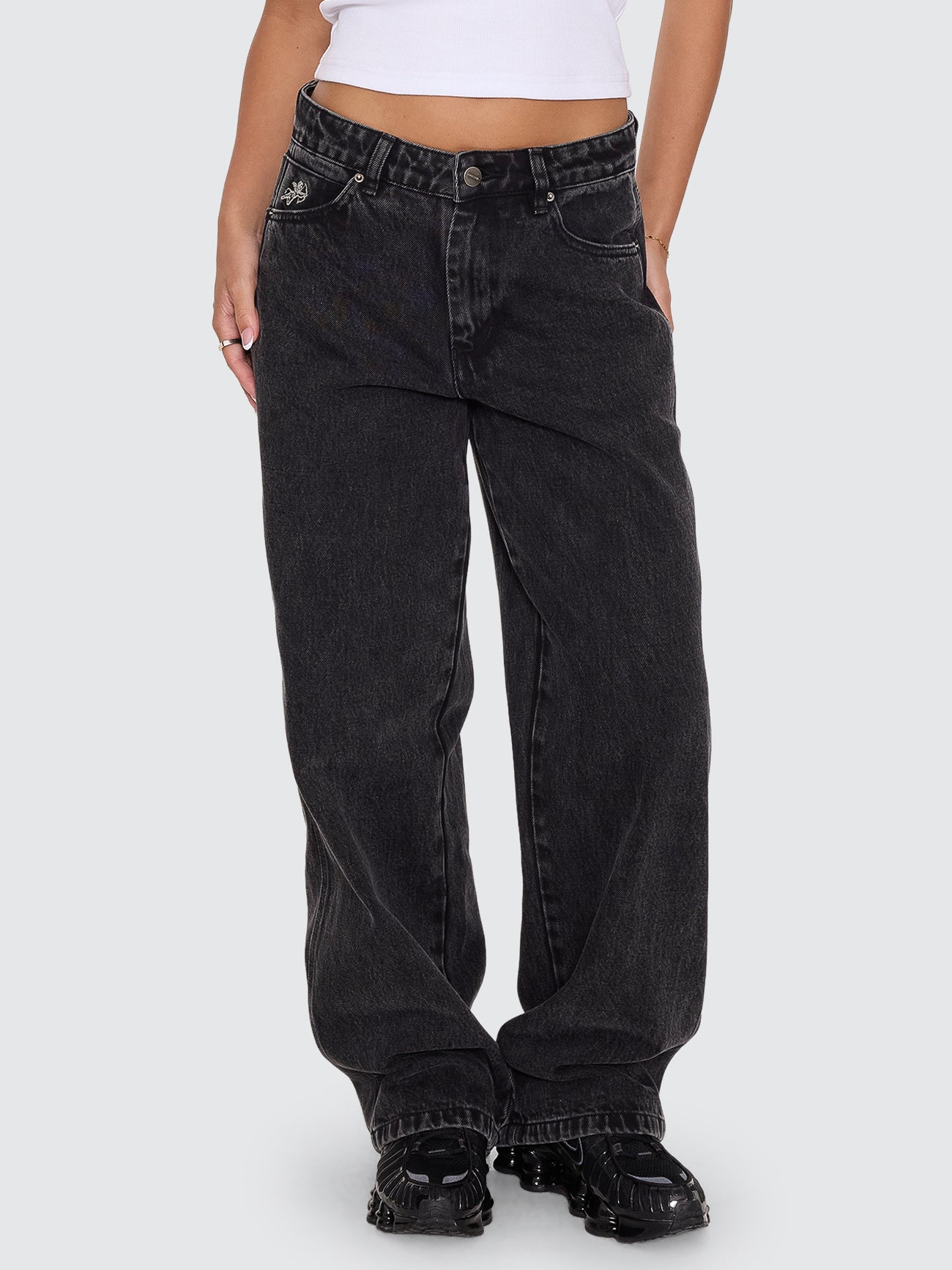 Sloucher Jean - Black Rinse