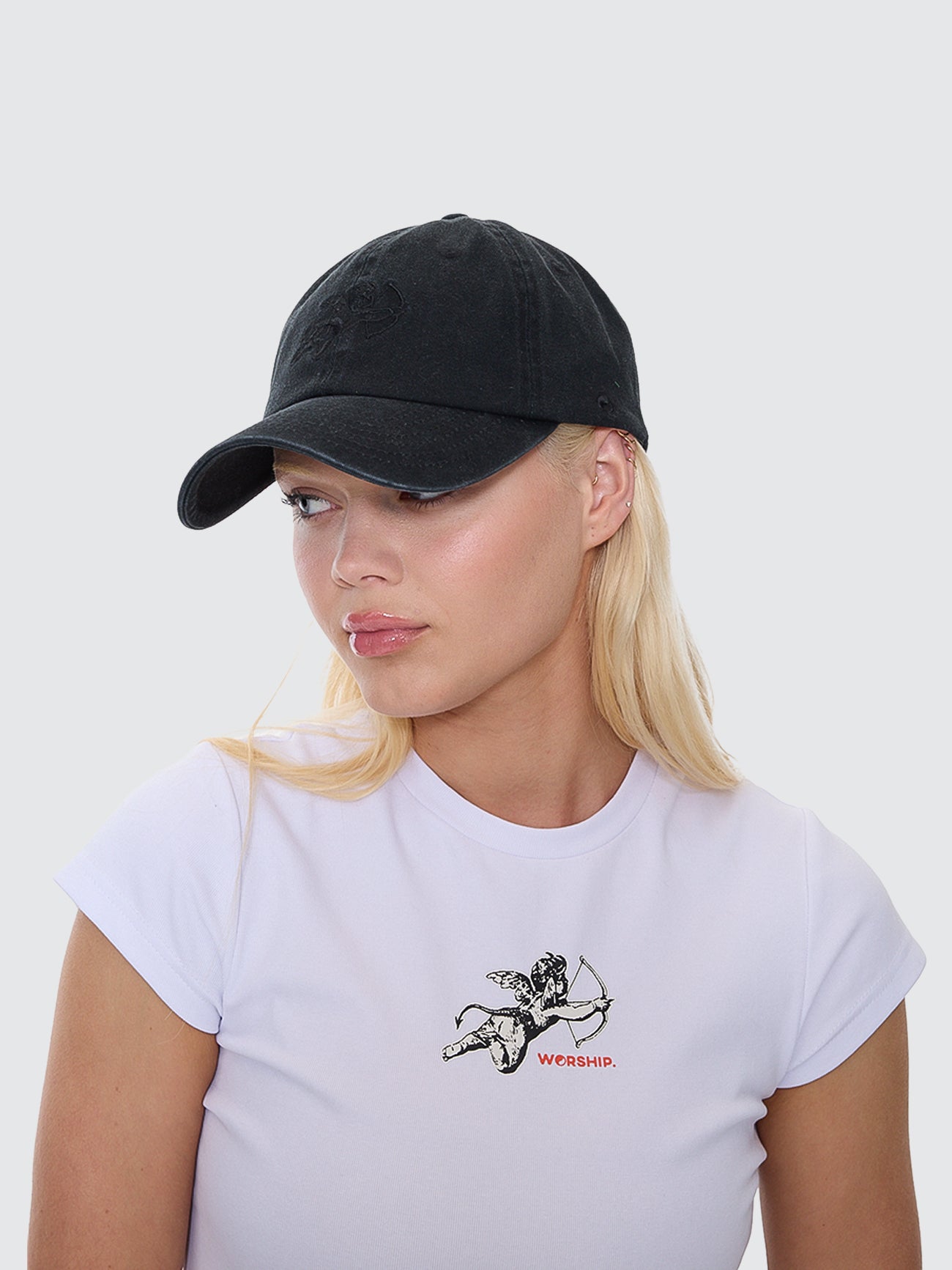 Cherub Dad Cap - Washed Black