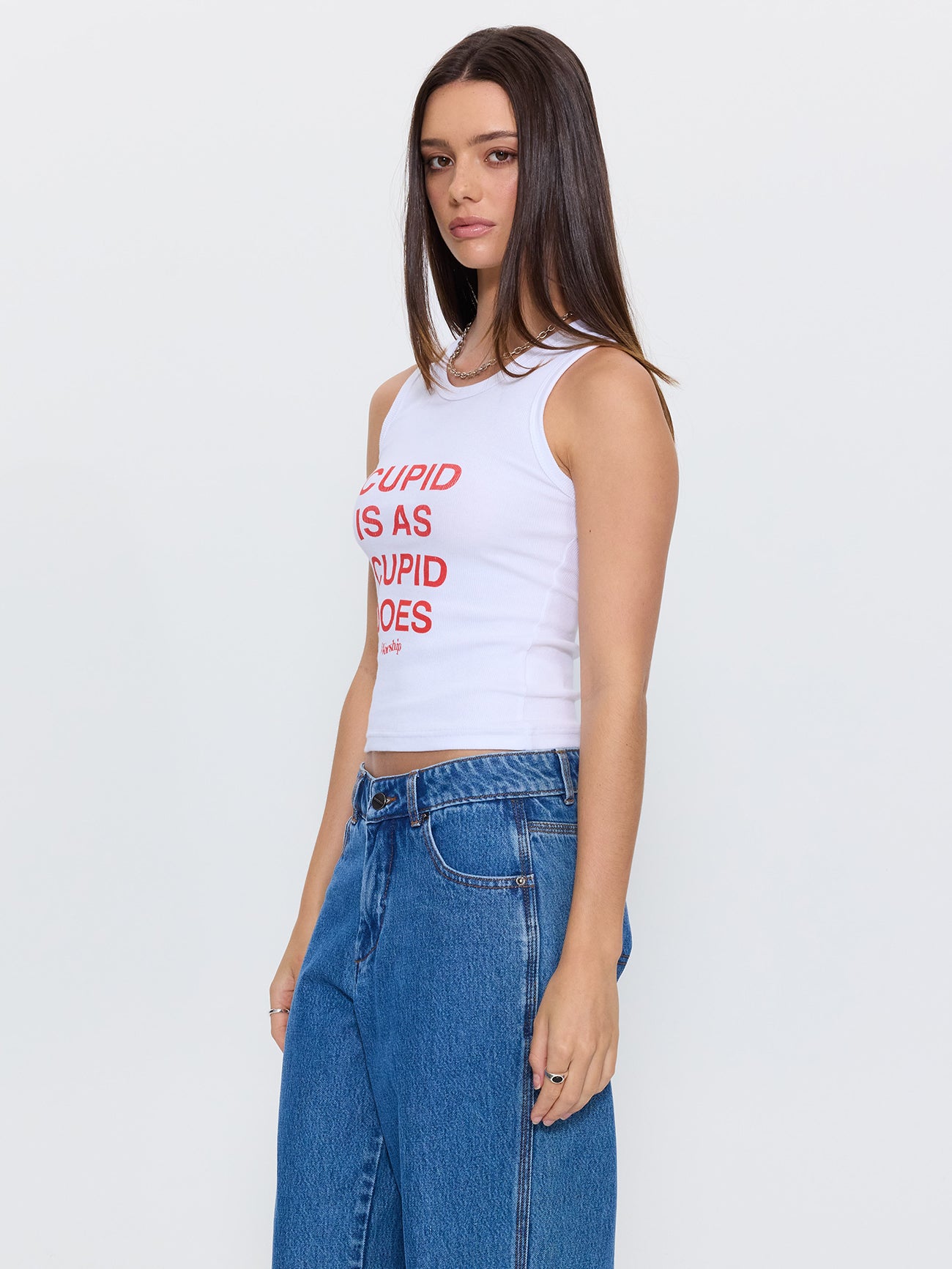 Cupid Is Tank - White