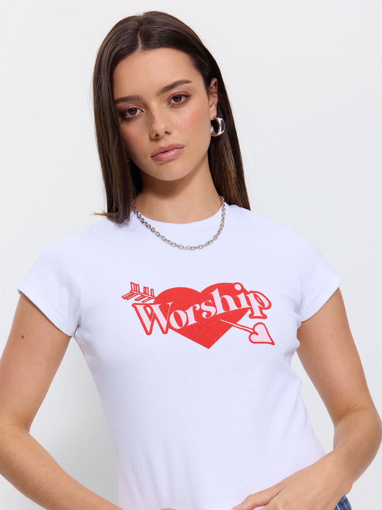 Love Struck Teeny Tee - White