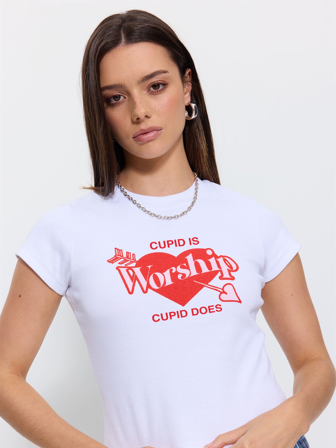 Love Struck Teeny Tee - White
