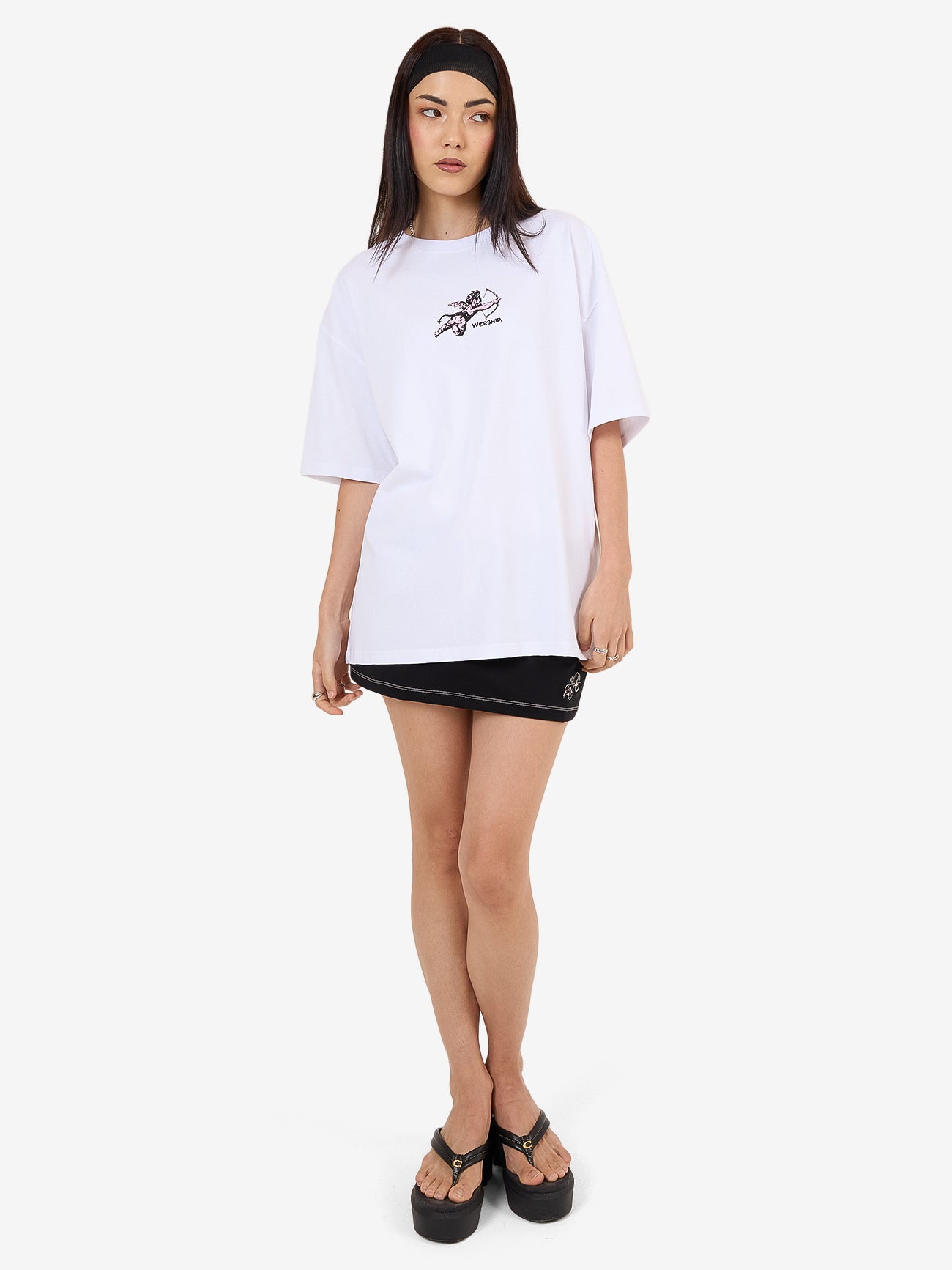 Cherub Relaxed Fit Tee - White 4