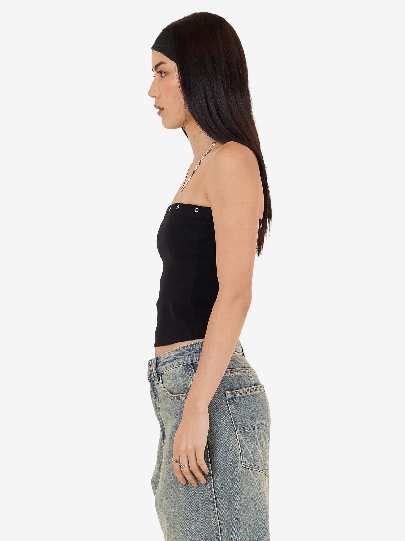 Throws Tube Top - Black 4