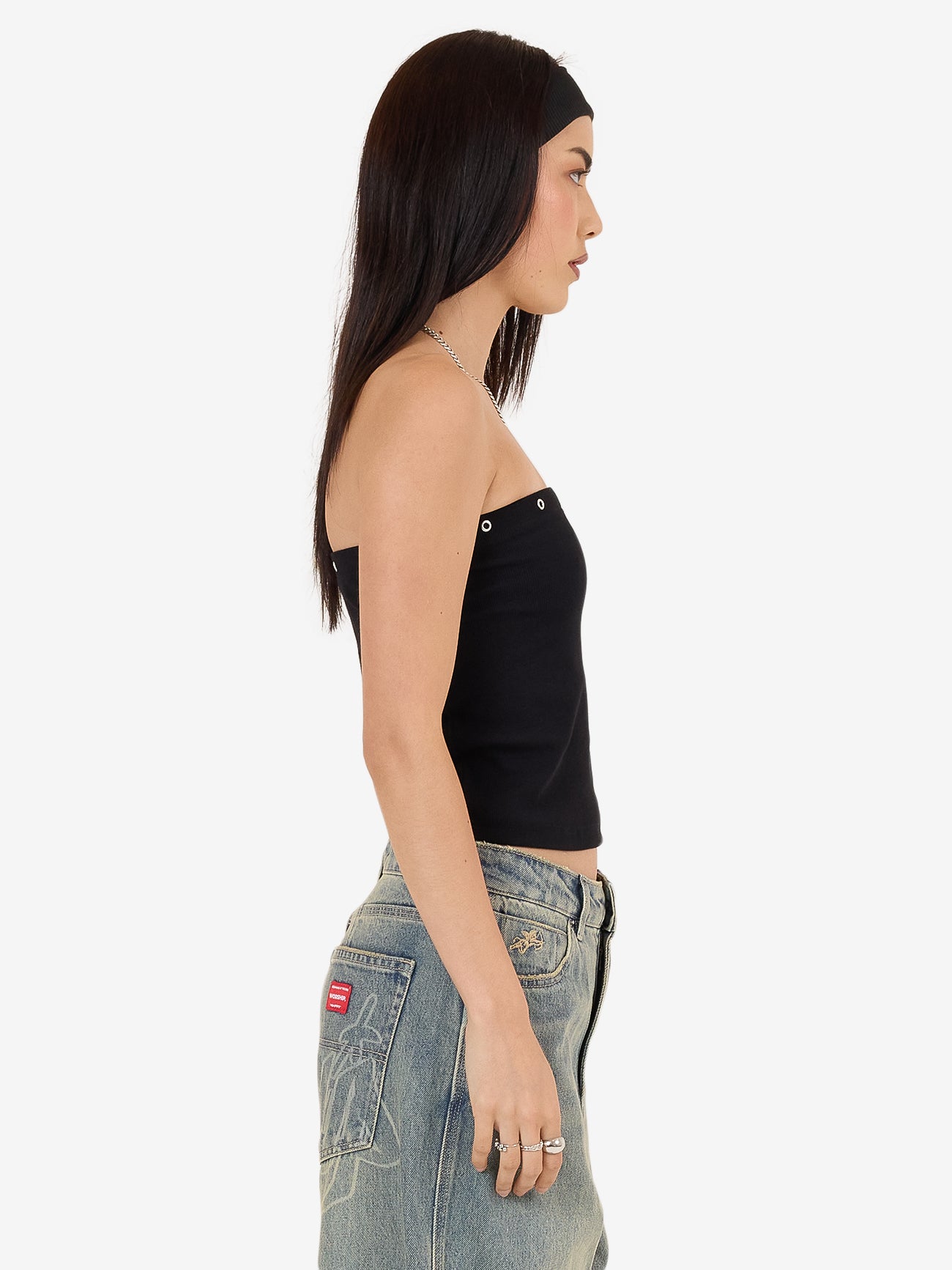 Throws Tube Top - Black 4