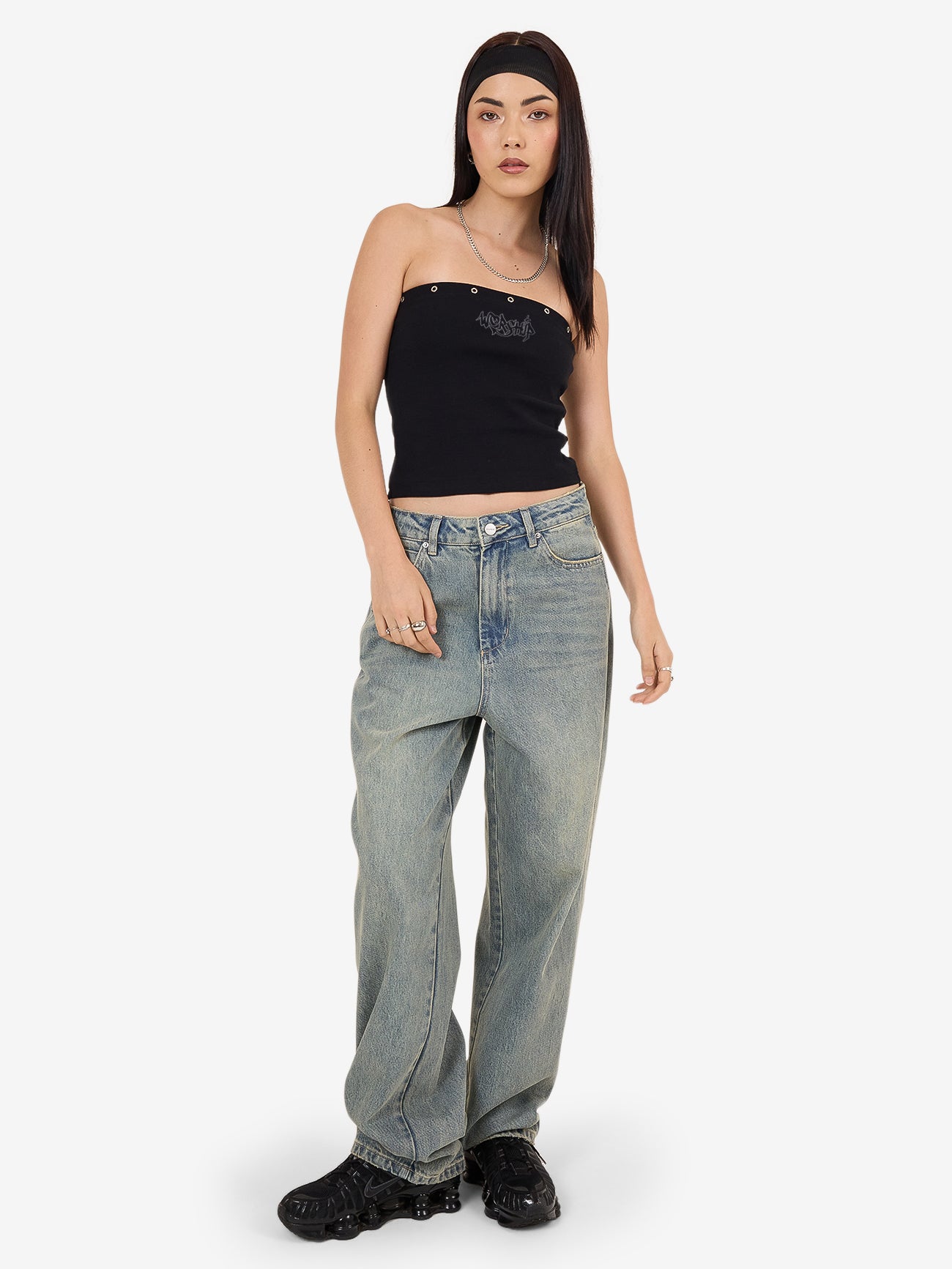 Throws Tube Top - Black 4