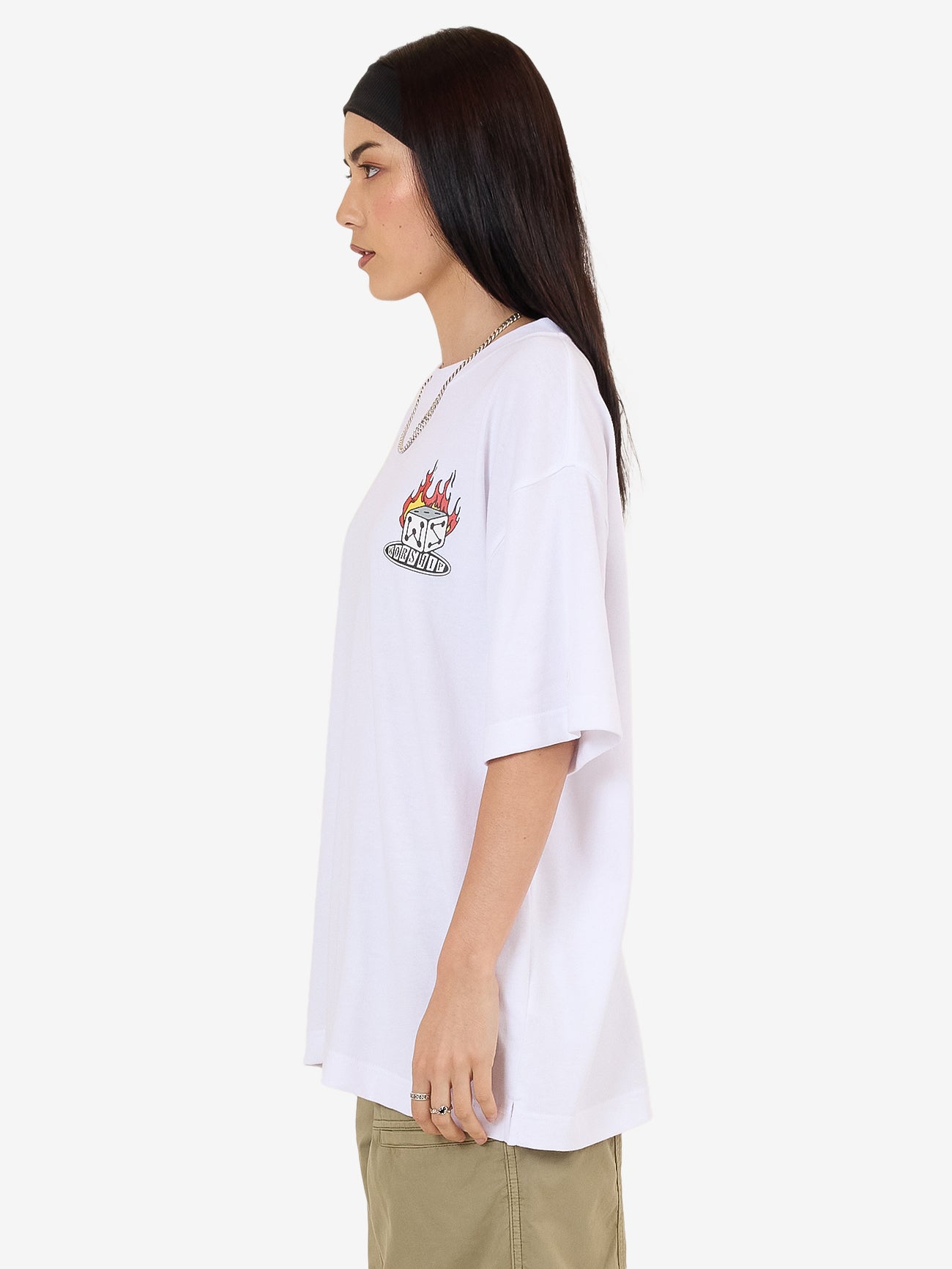 Snake Eyes Oversize Fit Tee - White
