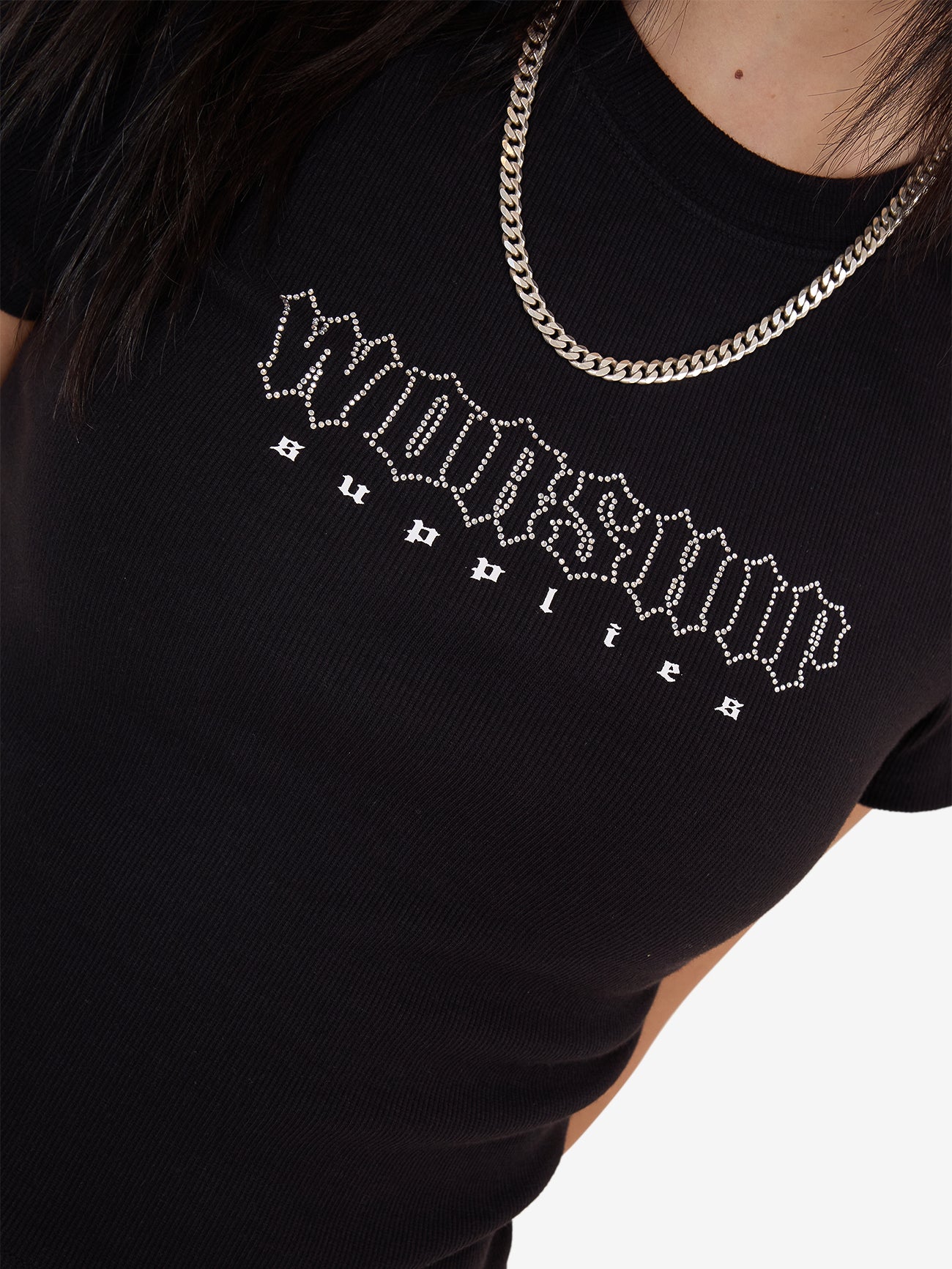 Glitz Slim Fit Tee - Black 4