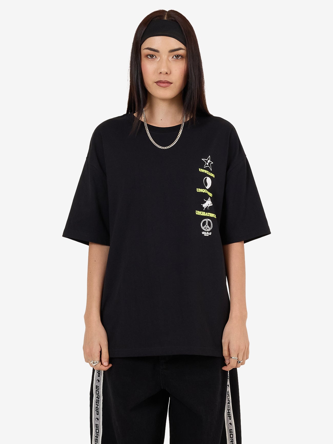 Unqualified Relaxed Fit Tee - Black