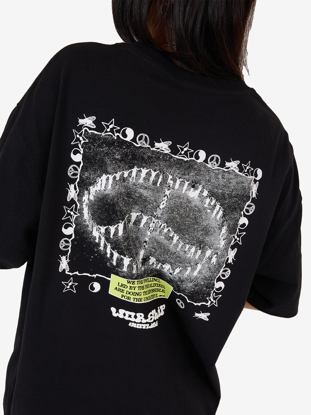 Unqualified Relaxed Fit Tee - Black