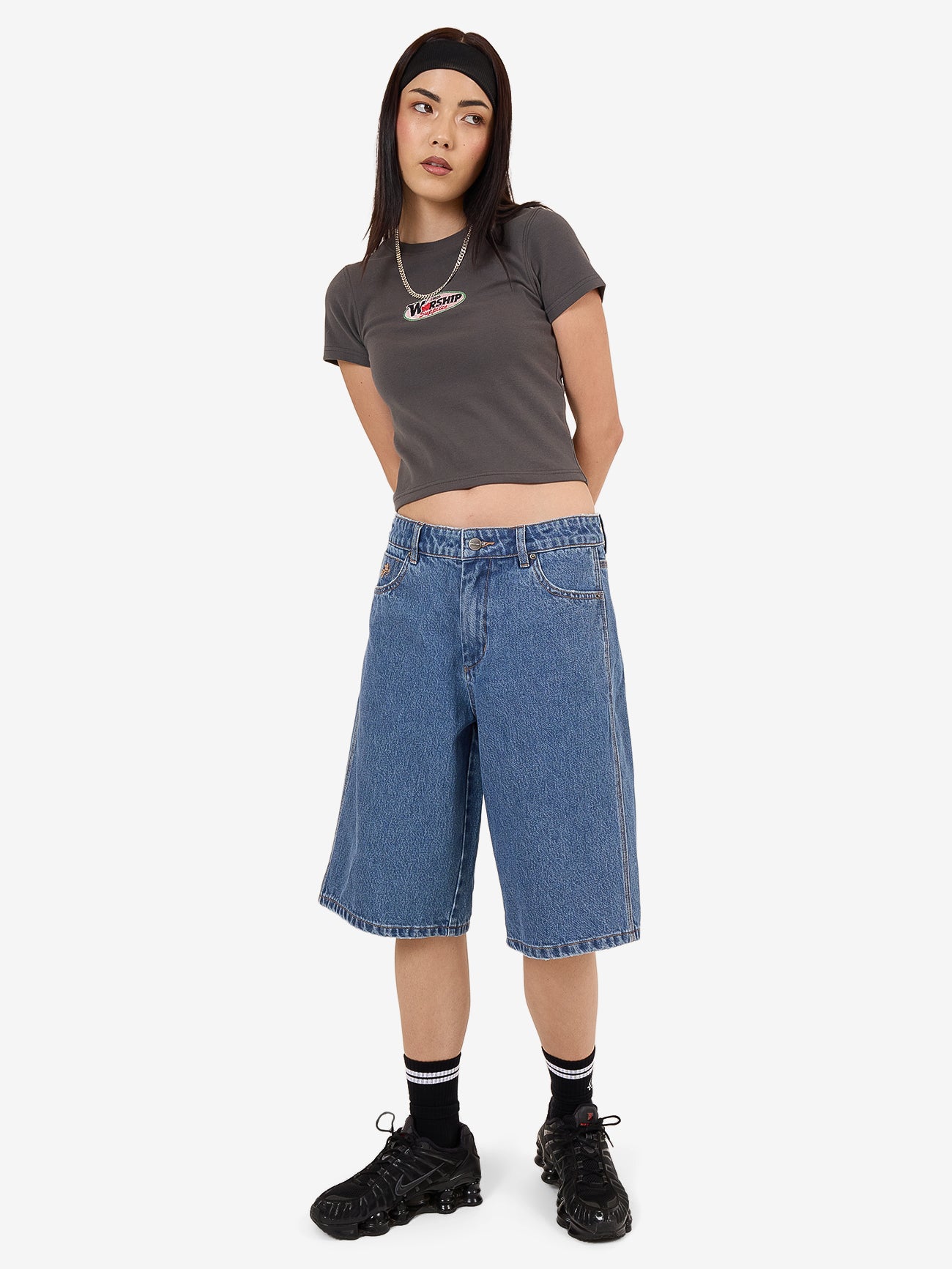 Glazed And Confused Big Baggy Short - Sky High Blue 4