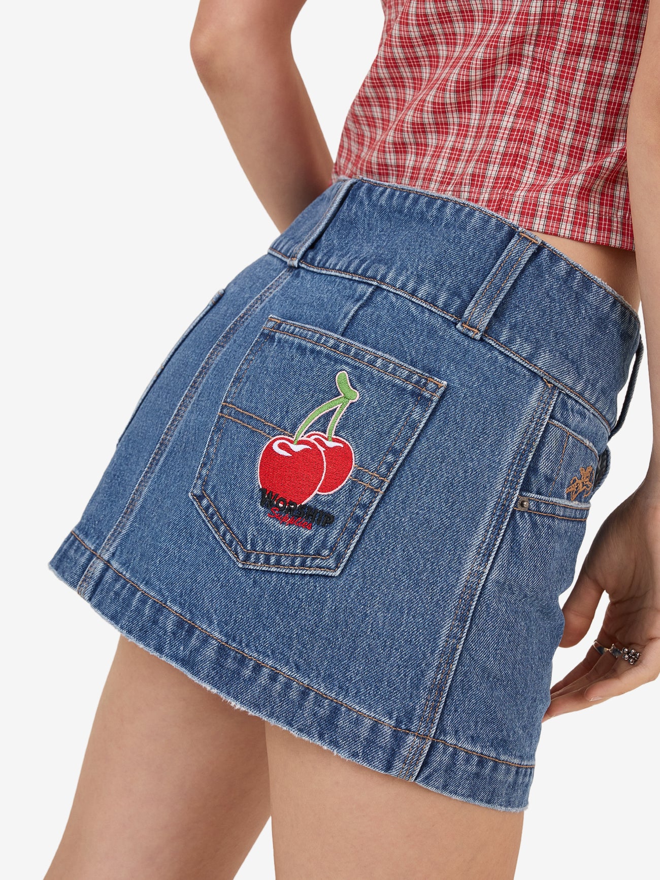 Glazed And Confused Micro Skirt - Sky High Blue 4