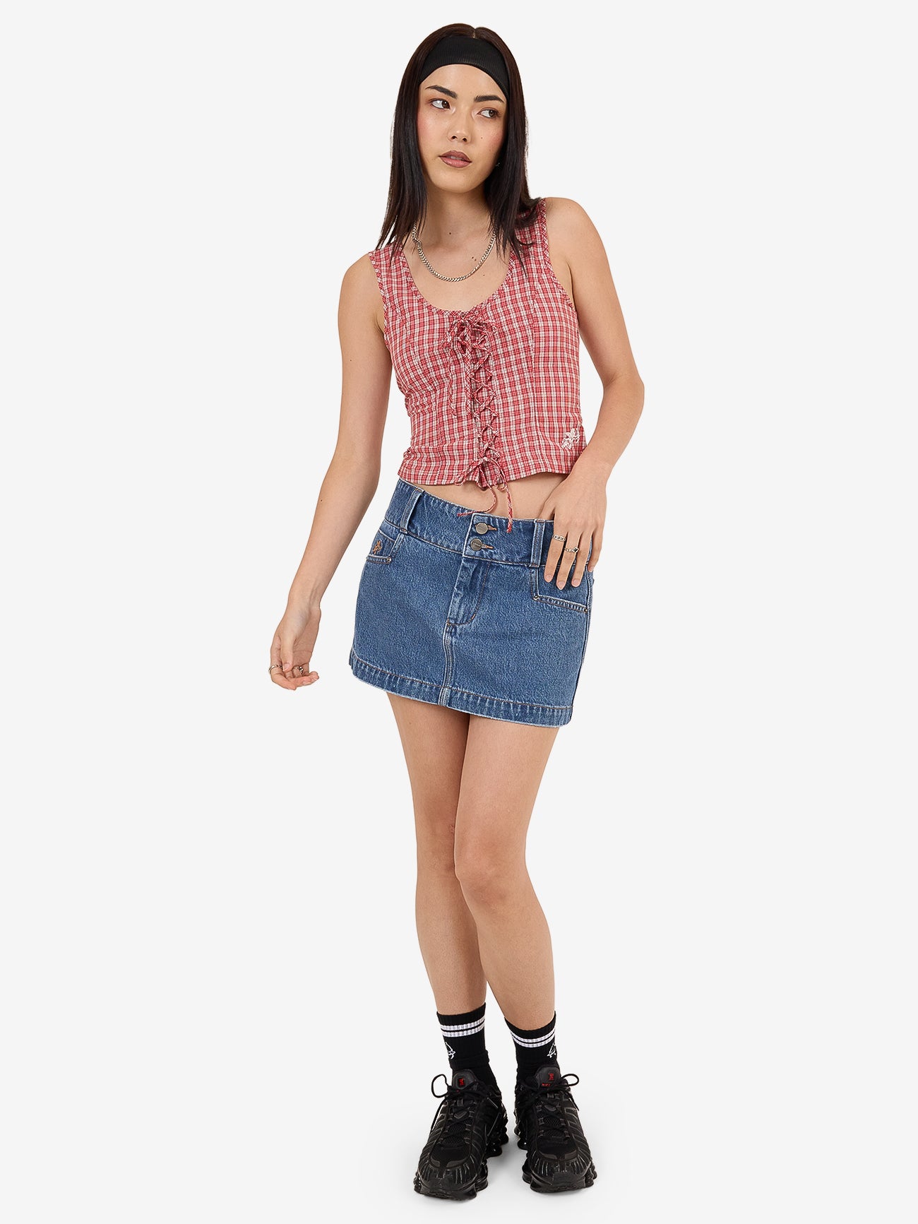 Glazed And Confused Micro Skirt - Sky High Blue 4