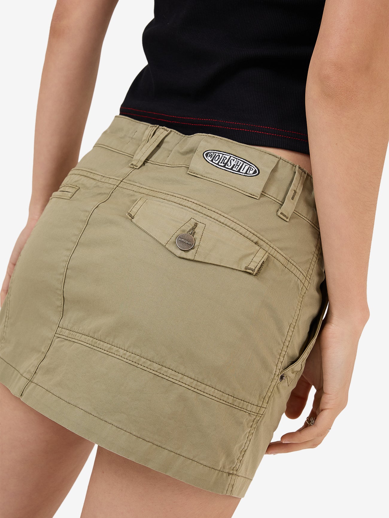 No Doubt Micro Skirt - Kelp 4