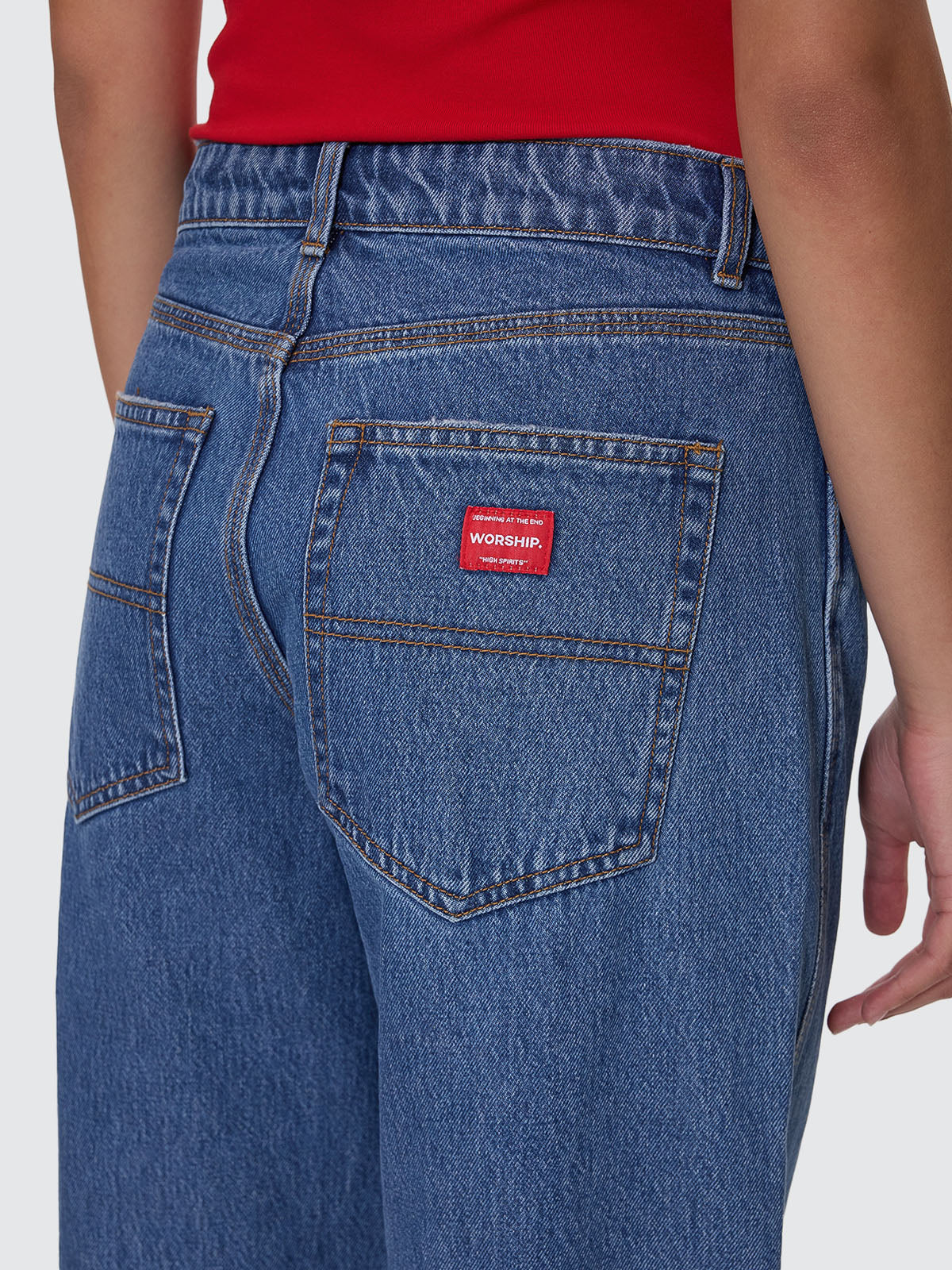 Worship Sloucher Jean - Sky High Blue
